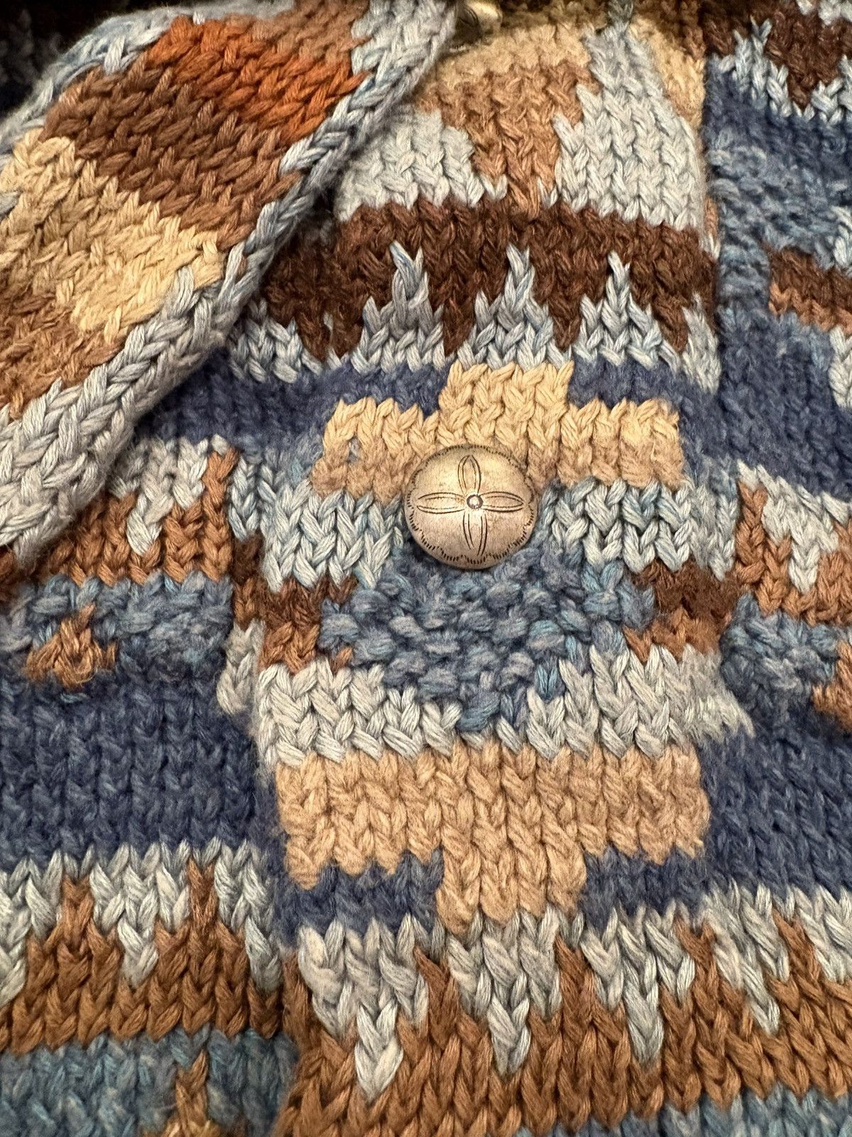 RRL Ralph Lauren RRL DOUBLE RL RALPH LAUREN HAND KNIT RANCH CARDIGAN SMALL Size US S / EU 44-46 / 1 - 3 Thumbnail