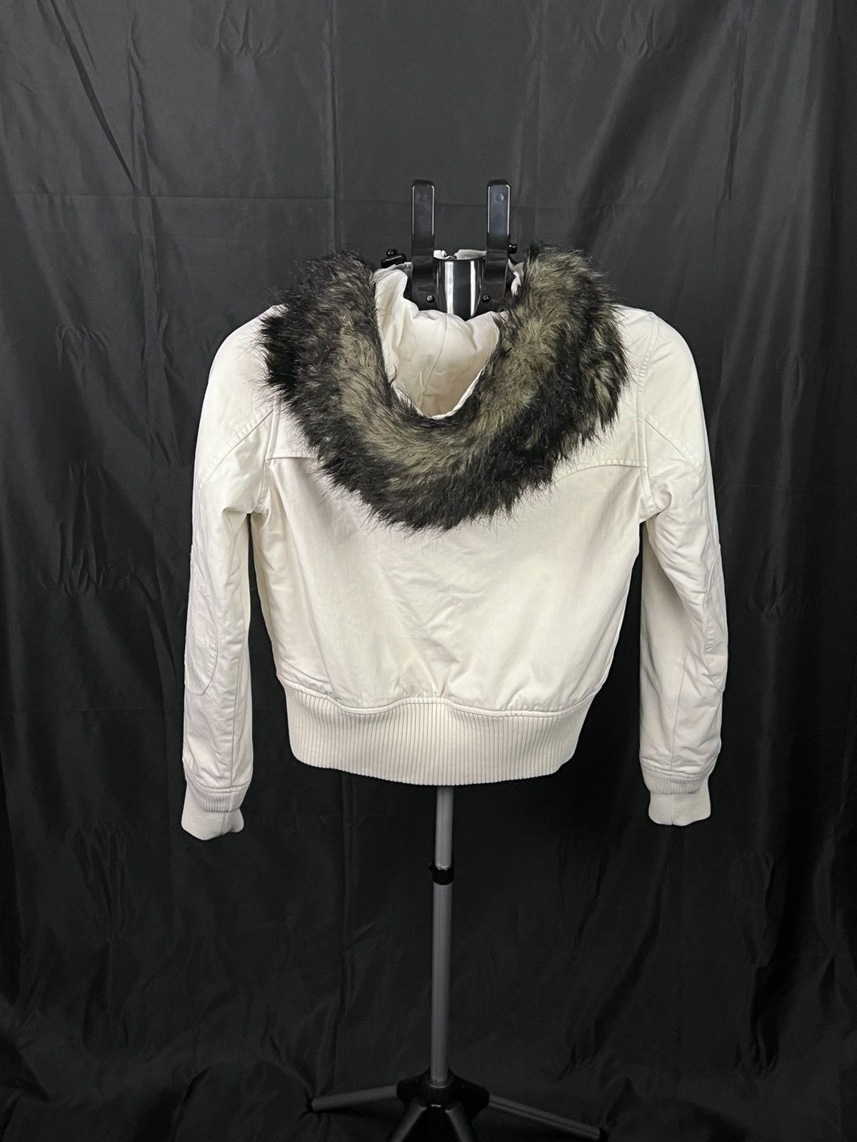 Vintage × Woolrich Woolen Mills 🔴 Vintage Woolrich winter jacket with fur white Size XS / US 0-2 / IT 36-38 - 5 Thumbnail