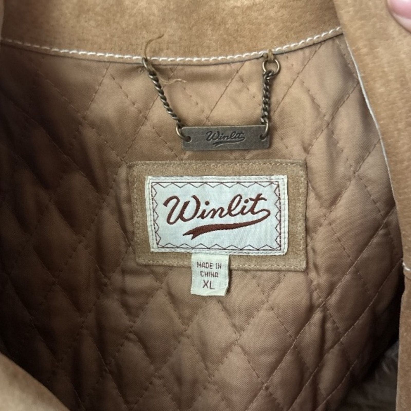 0 Vintage Winlet Tan Suede Mid-length Coat Size XL / US 12-14 / IT 48-50 - 3 Thumbnail