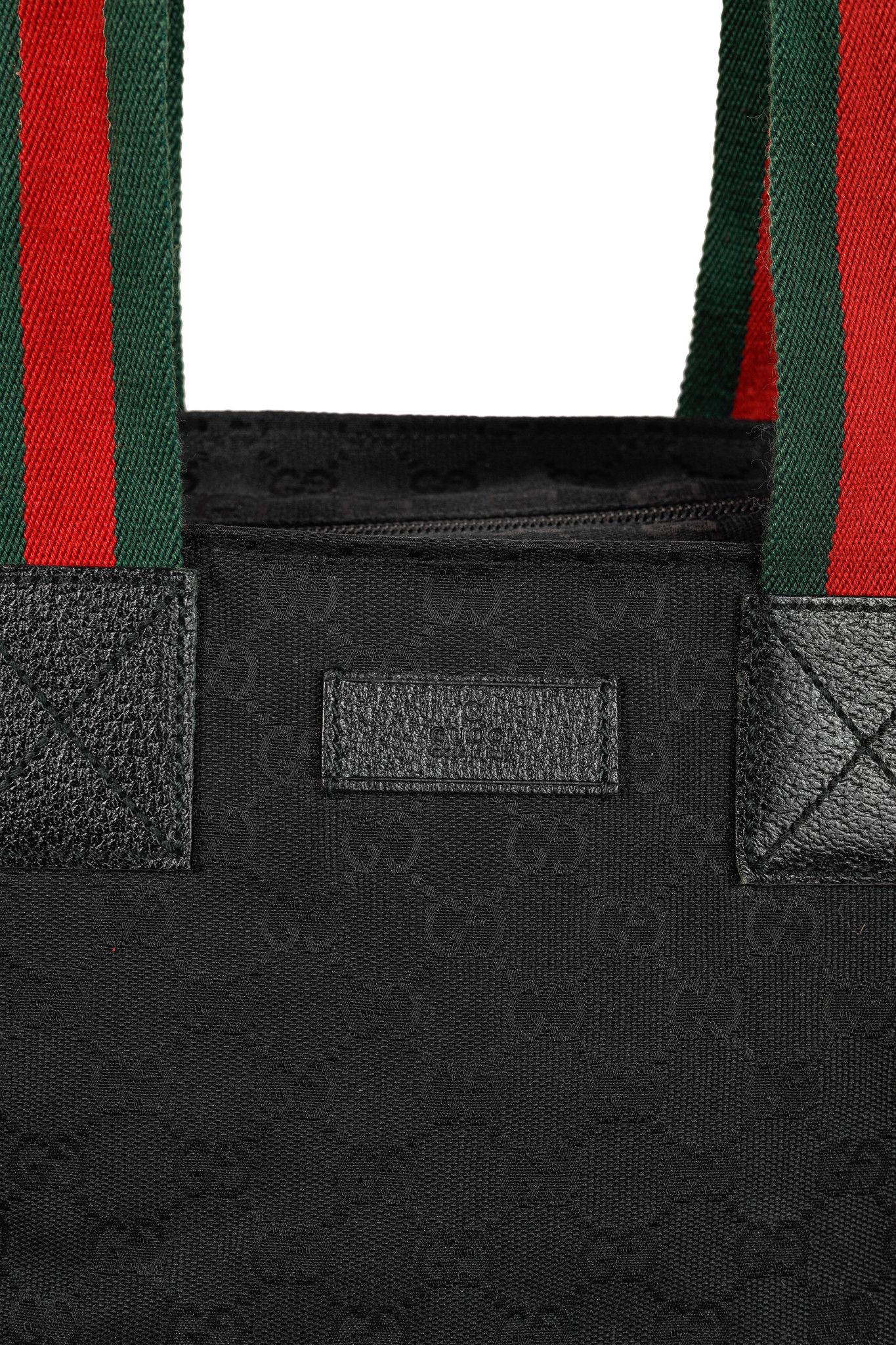 Gucci Gucci Black GG Canvas Web-Strap Small Tote Size ONE SIZE - 7 Thumbnail