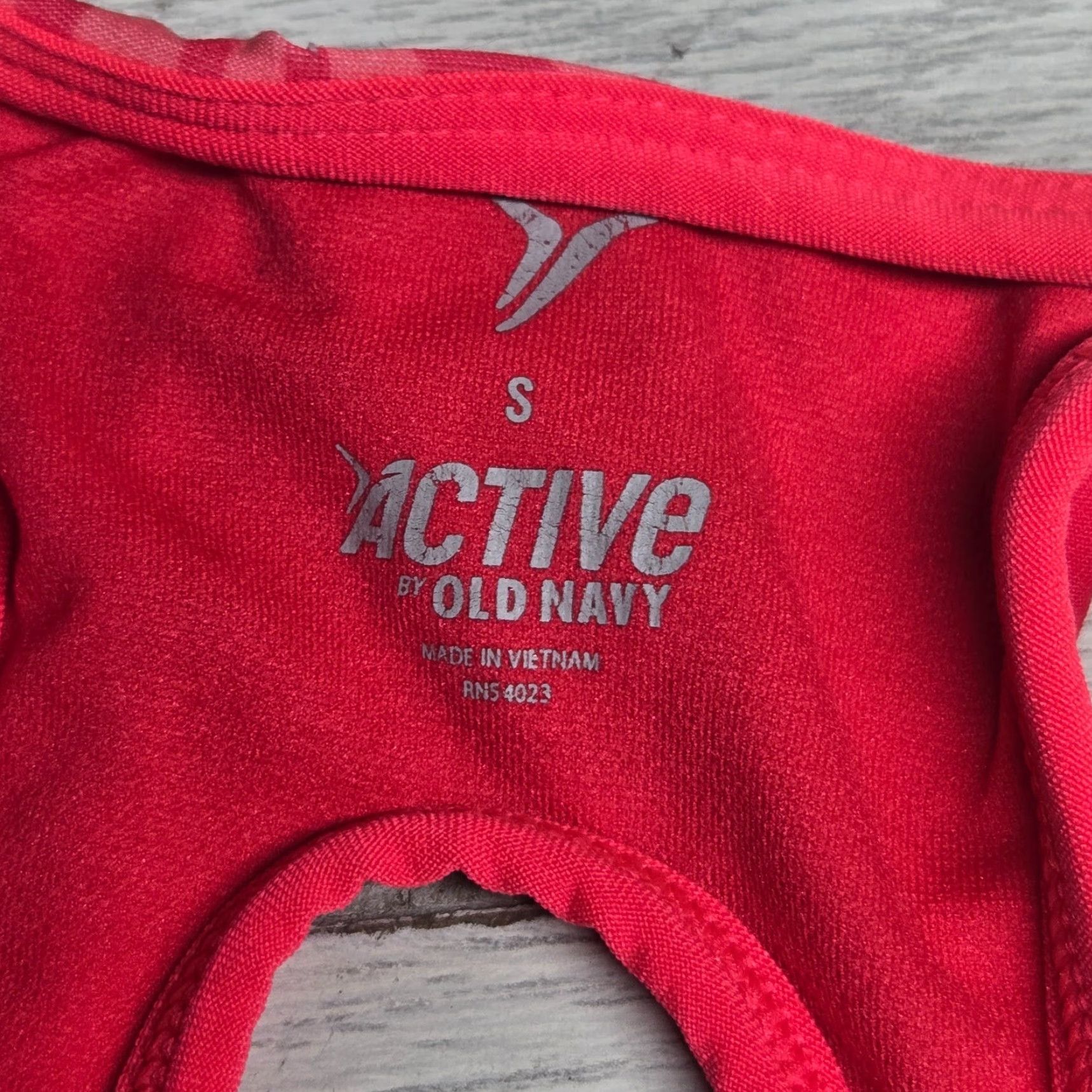 Old Navy Old Navy Sports Bra Go-Dry Active Racerback, Size S, Red, Women, Polyester Spandex, Bra, Activewear, Small Size ONE SIZE - 3 Thumbnail