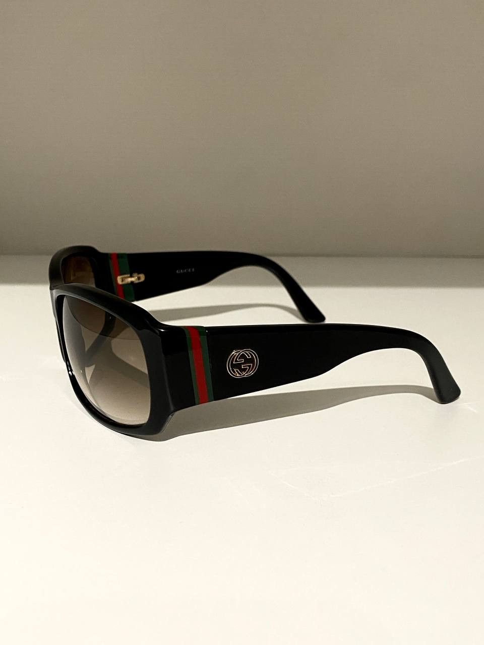 Gucci Gucci GG Logo Web Rectangular Retro Oversized Sunglasses Y2K Size ONE SIZE - 9 Thumbnail