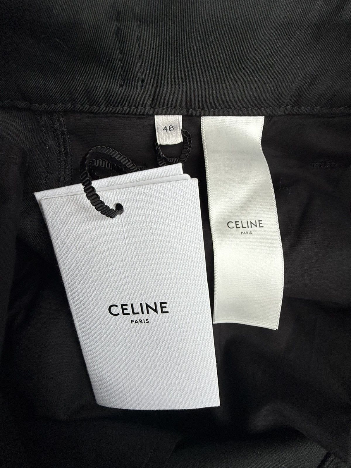 Celine $1.5k Celine logo black cargo pants jeans Hedi Slimane 48 Size US 32 / EU 48 - 23 Thumbnail