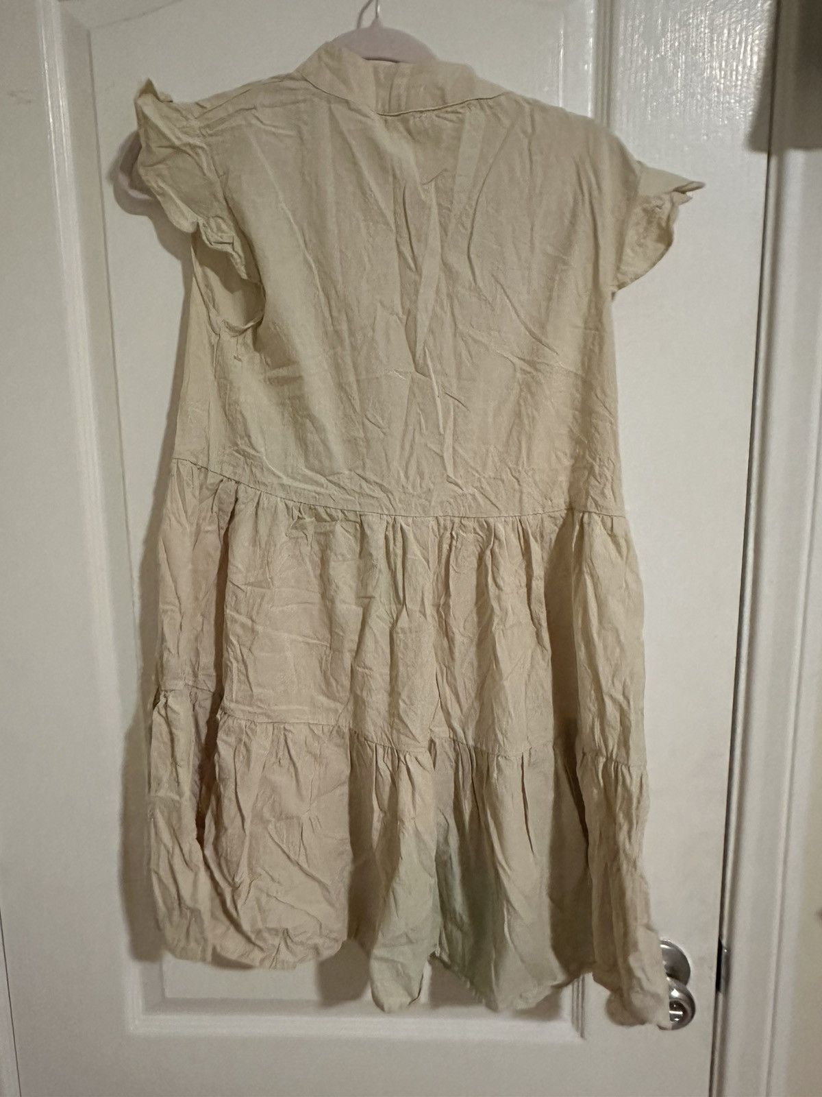 Other Ruffle cream mini dress Size S / US 4 / IT 40 - 2 Thumbnail