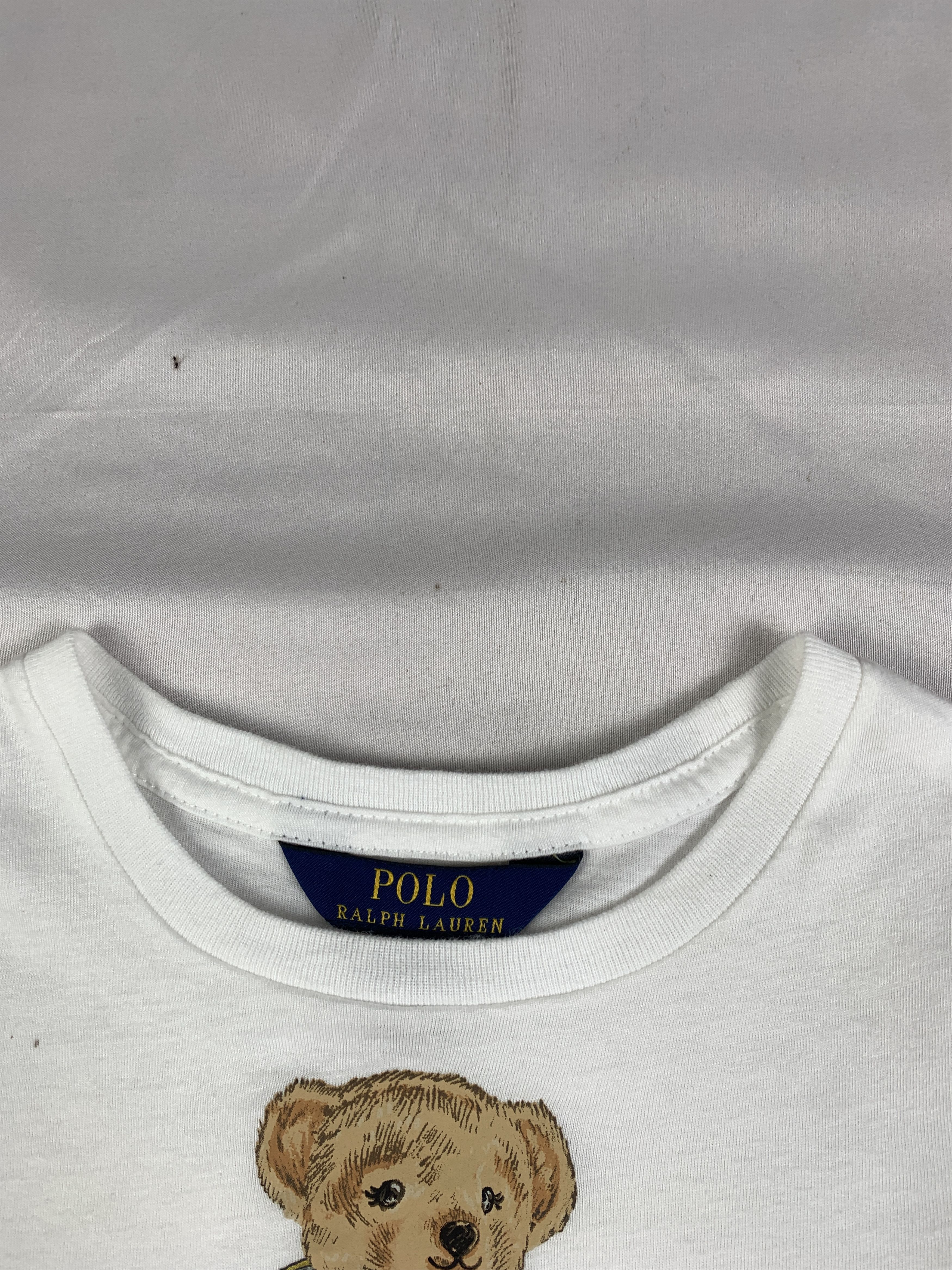 Polo Ralph Lauren PRL White Bear Baby Tee (XS) Size XS / US 0-2 / IT 36-38 - 6 Thumbnail