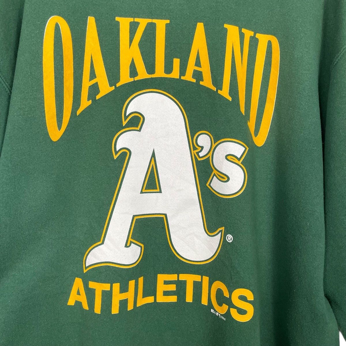 Russell Athletic Vintage 90s Oakland Athletics Green Swestshirt Size US L / EU 52-54 / 3 - 10 Thumbnail