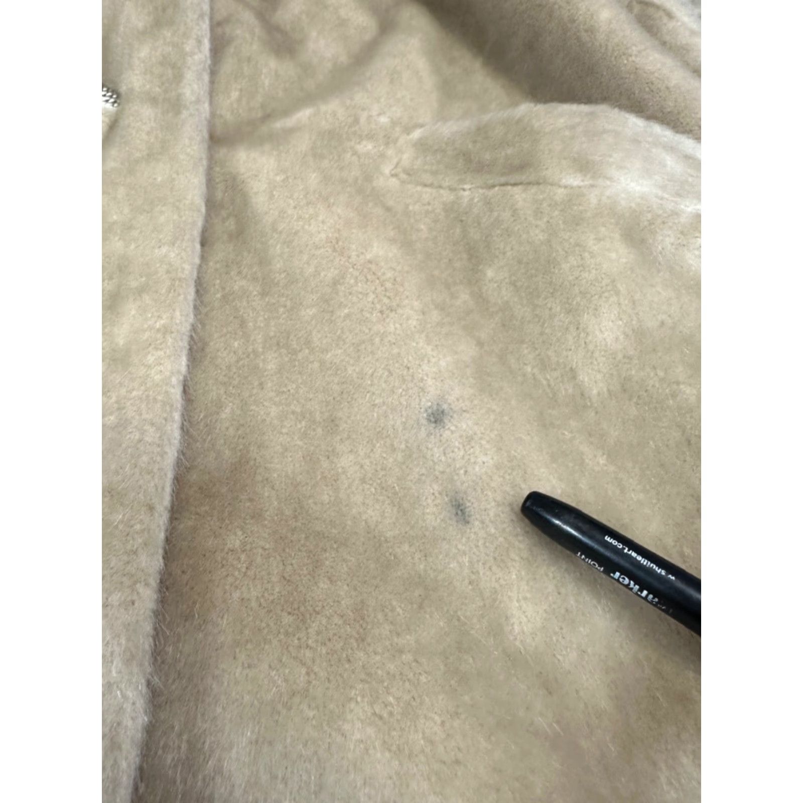 Vintage VINTAGE Brazotta Coat/Mink Collar Beige Faux Fur Mid Length Women Sz M Size M / US 6-8 / IT 42-44 - 4 Thumbnail