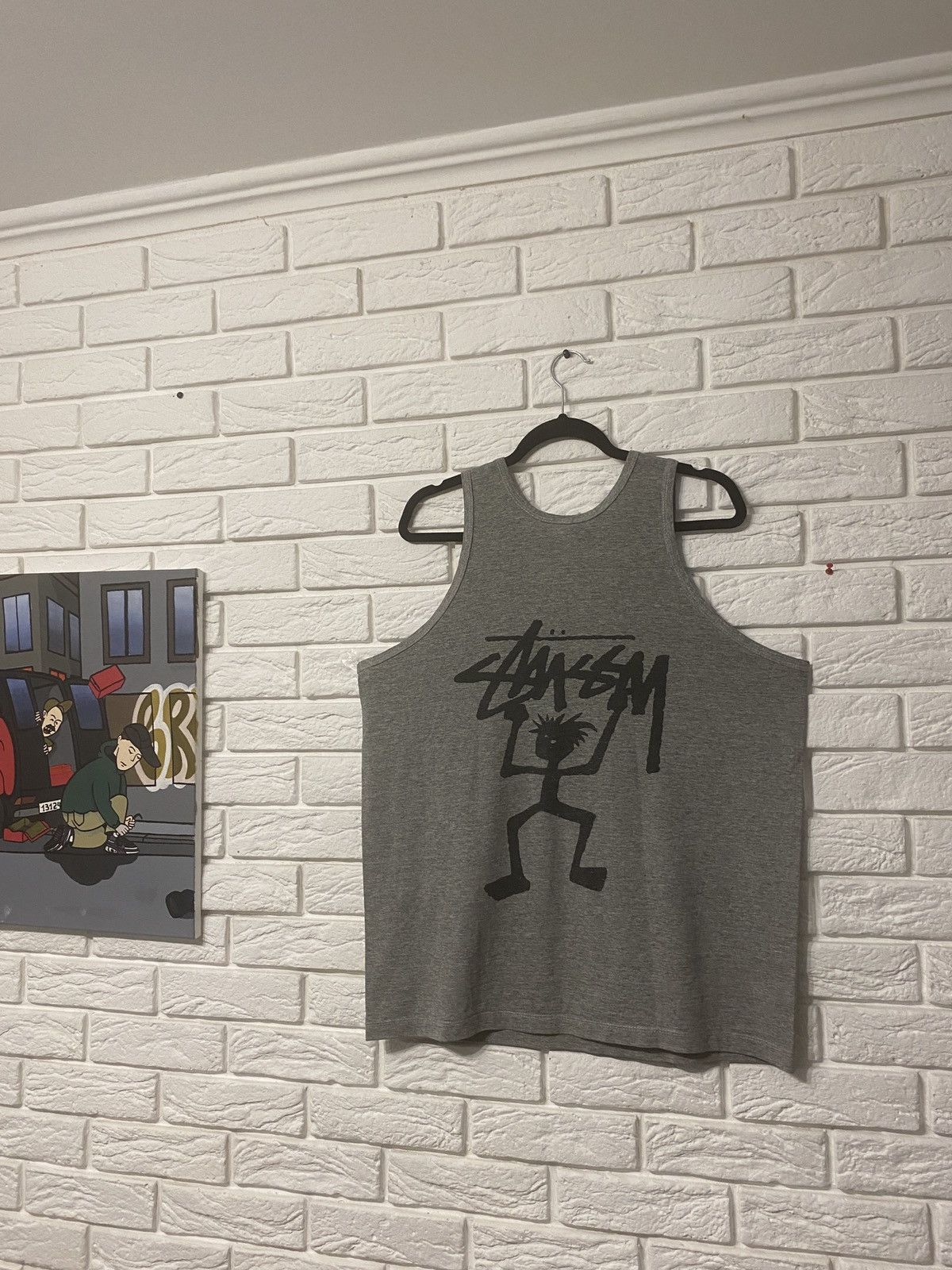 Stussy × Vintage Vintage Late 80s-Early 90s stussy big logo tshirt Size US L / EU 52-54 / 3 - 1 Thumbnail