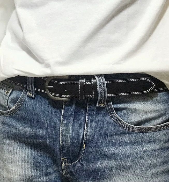 Japanese Brand × Vintage Classic retro contrast thread faux leather belt Size ONE SIZE - 1 Thumbnail