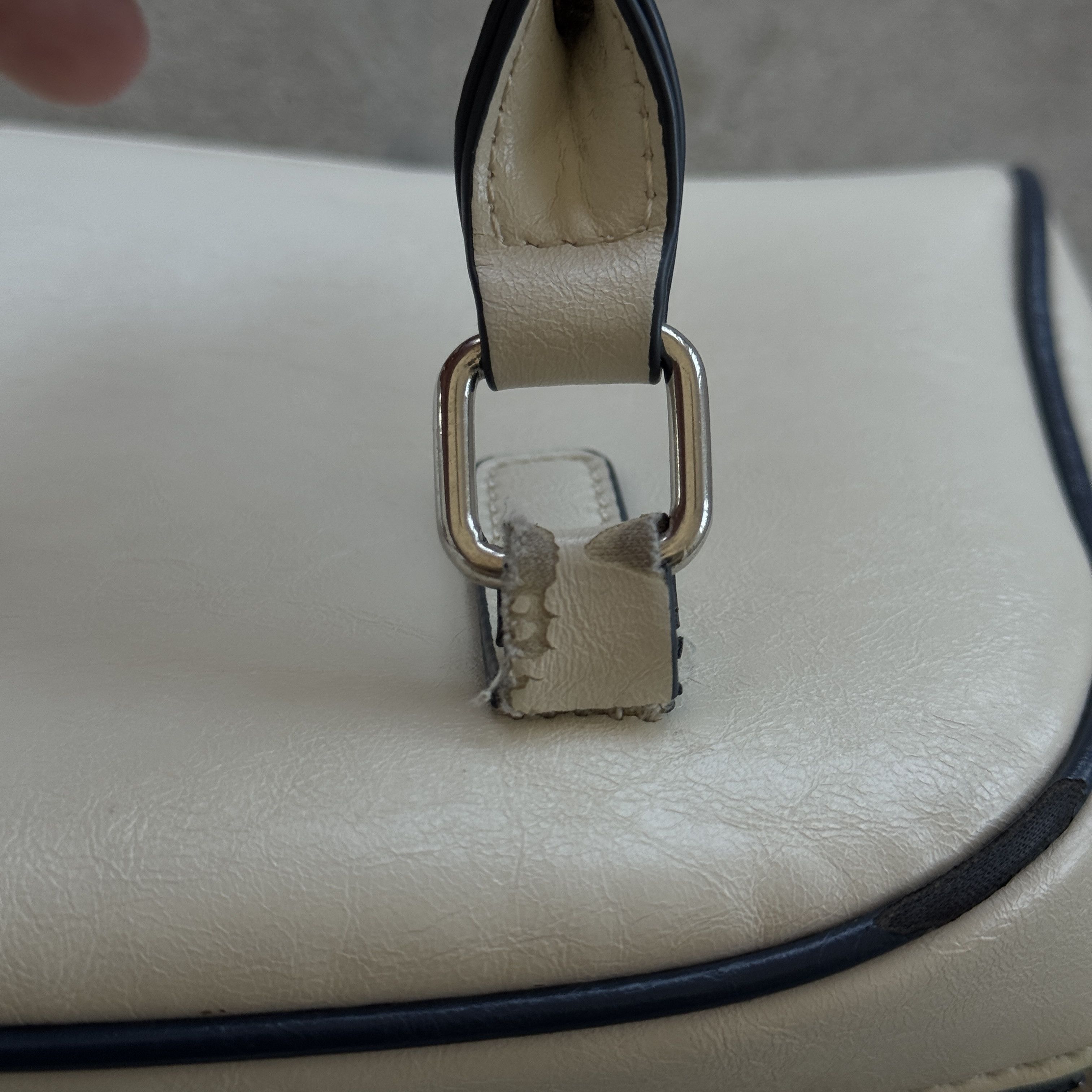 Starter Starter White Navy Blue Mini Bowling Handbag Crossbody Size ONE SIZE - 7 Thumbnail
