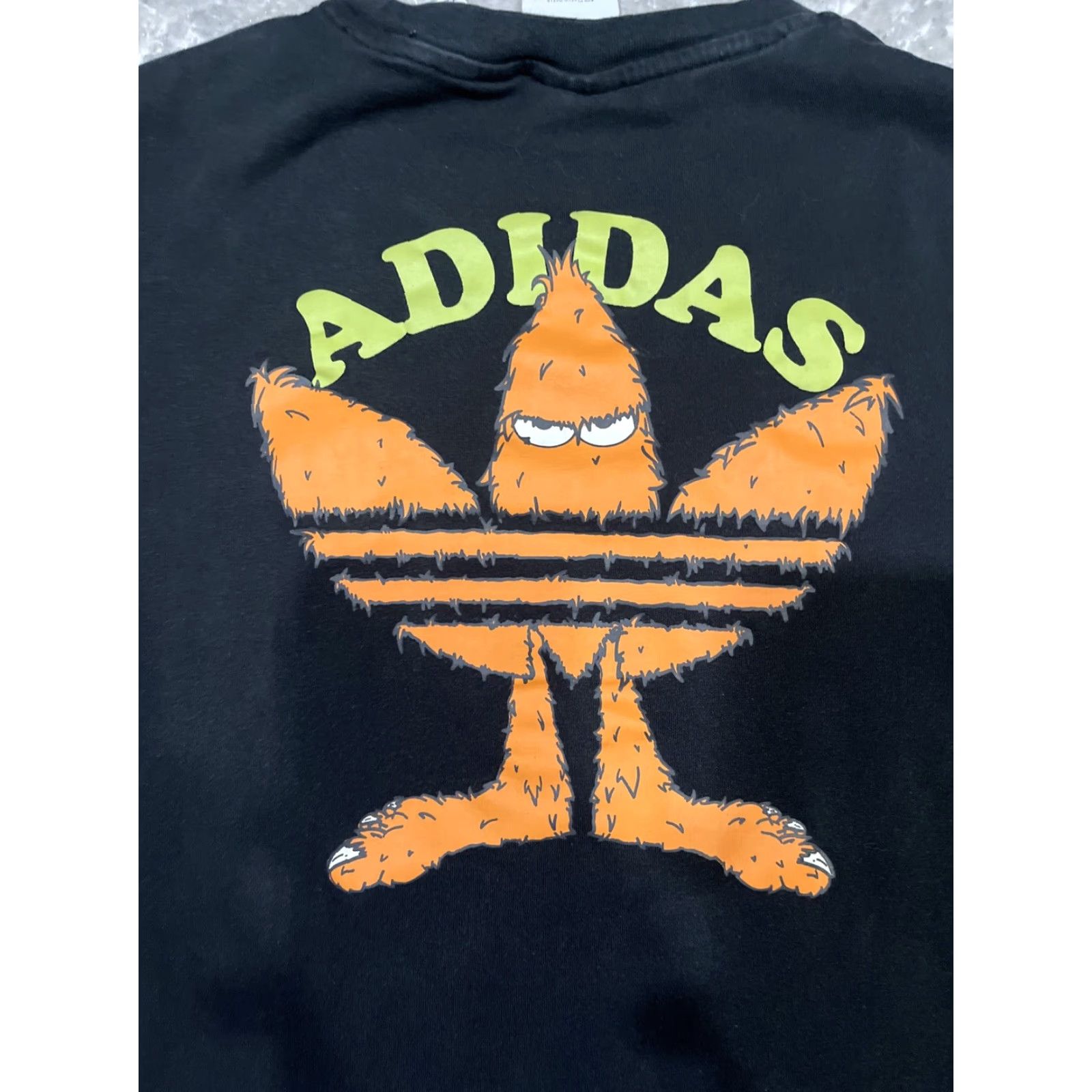 Adidas Adidas Graphic Fun T-Shirt Shirt Mens Small Black Crew Short Sleeve Cotton Blend Size US S / EU 44-46 / 1 - 8 Thumbnail