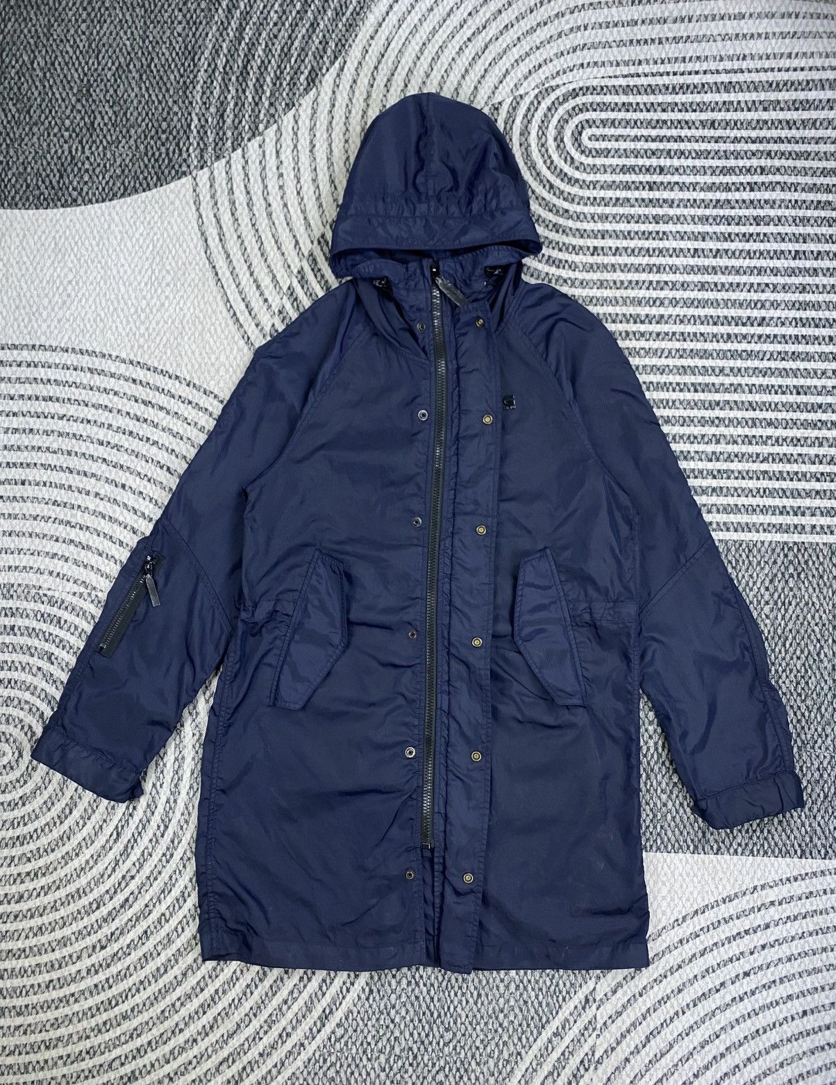 G-Star Vintage G-Star Raw Navy Hooded Long Parka Size US M / EU 48-50 / 2 - 5 Thumbnail