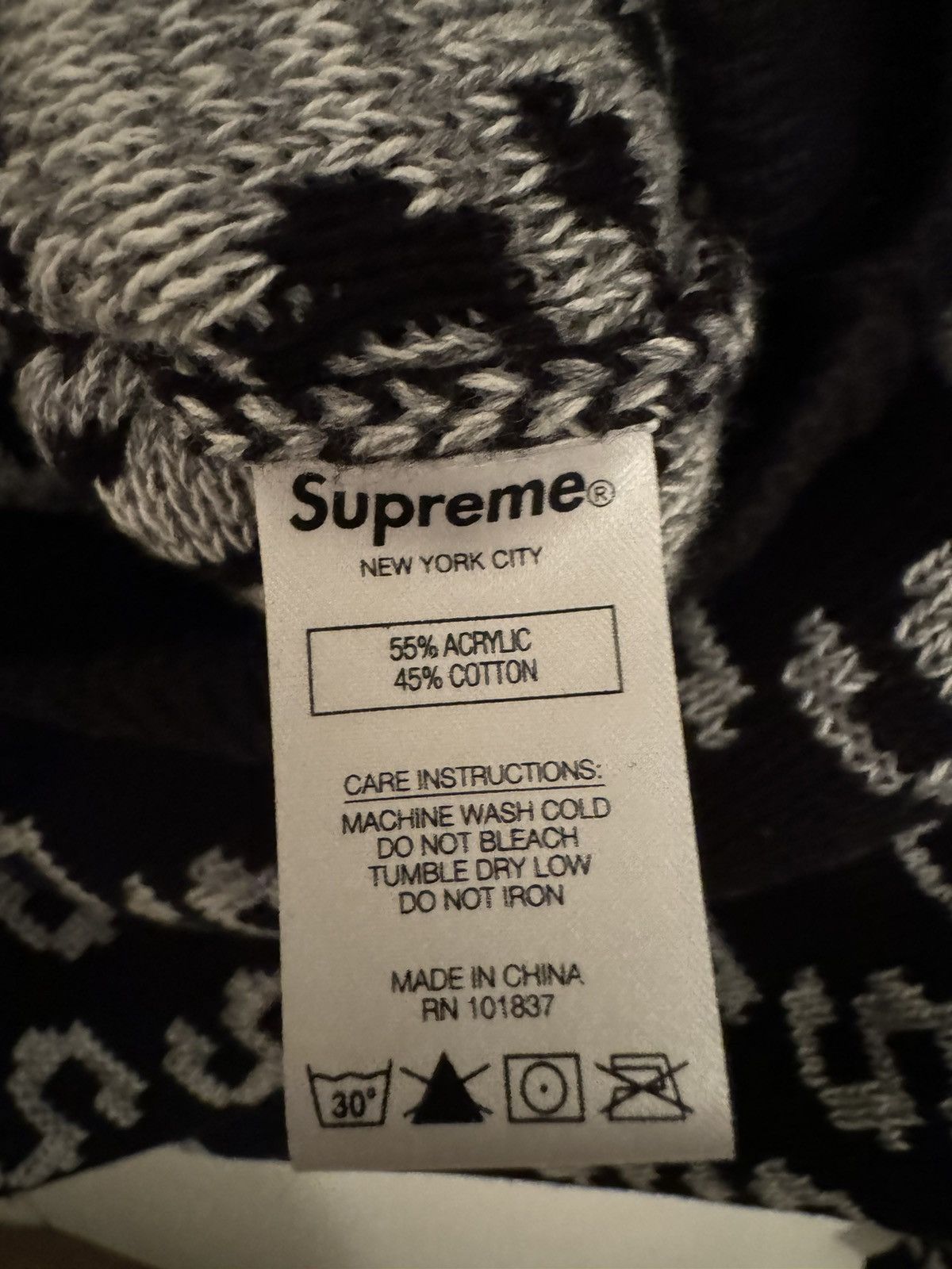 Supreme Supreme Black Repeat S Sweater Size US M / EU 48-50 / 2 - 5 Thumbnail