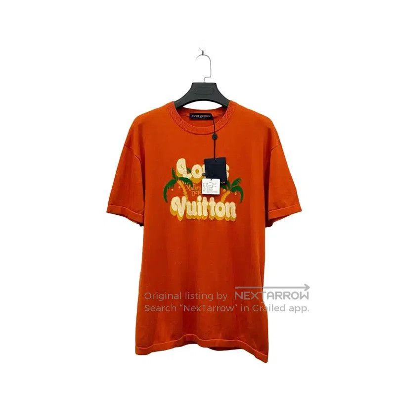 Louis Vuitton Louis Vuitton Orange Short Sleeve Men's T. Size US M / EU 48-50 / 2 - 2 Thumbnail