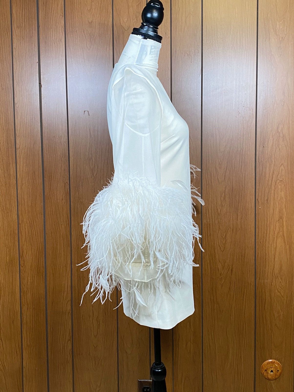 Alice + Olivia Alice + Olivia Izola Feather-Trim Minidress size 2 Size XS / US 0-2 / IT 36-38 - 9 Thumbnail