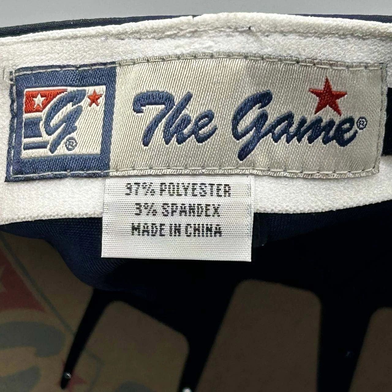 The Game The Game Hat Men Small Navy Blue Blank Plain Fitted Cap Size ONE SIZE - 8 Thumbnail