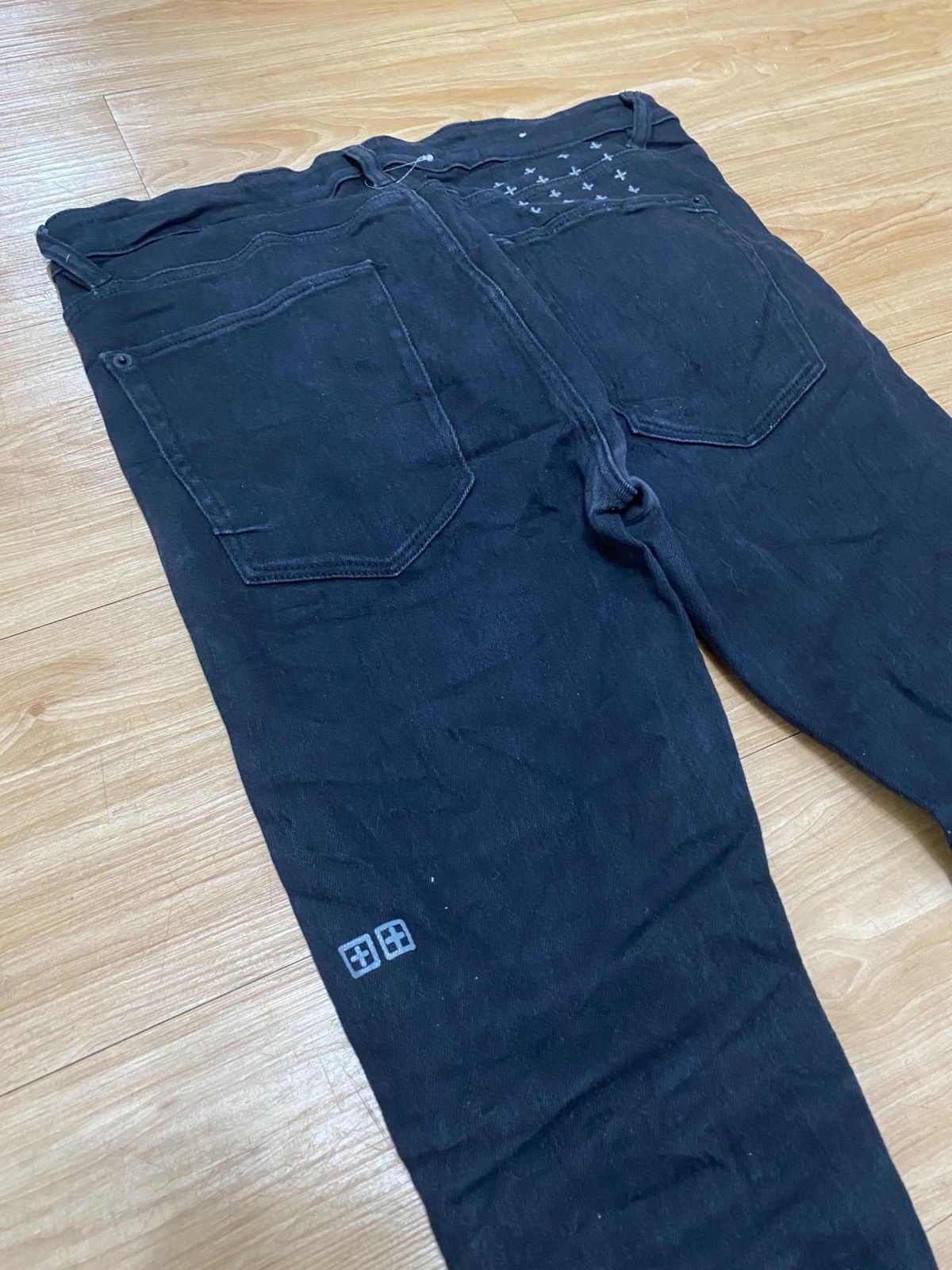 Ksubi Ksubi skinny black jeans distressed style strech material Size US 33 - 10 Thumbnail