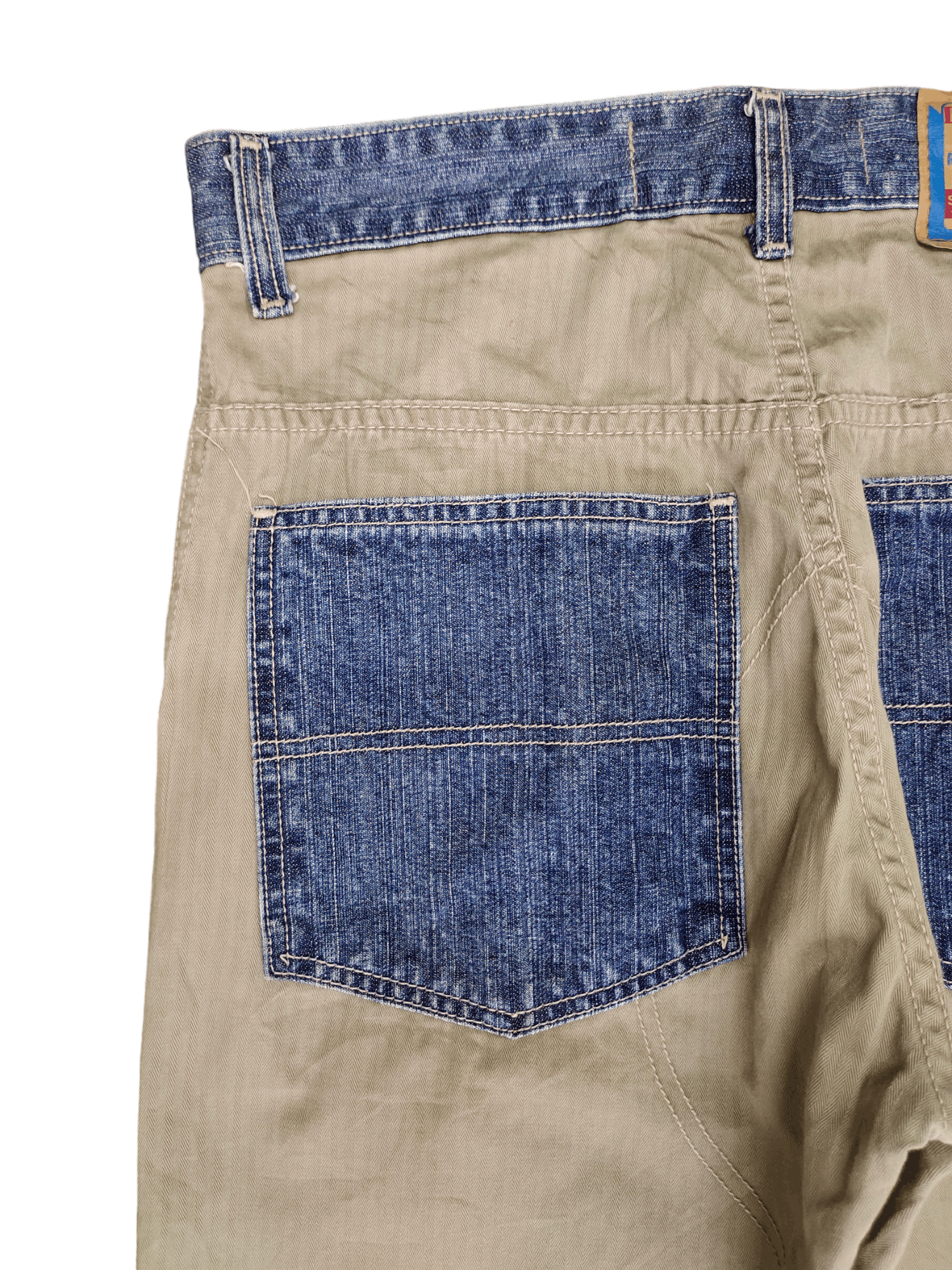 Diesel Vintage Y2k Diesel Two Tone Denim Loose Pants Wide Leg Size US 32 / EU 48 - 4 Thumbnail