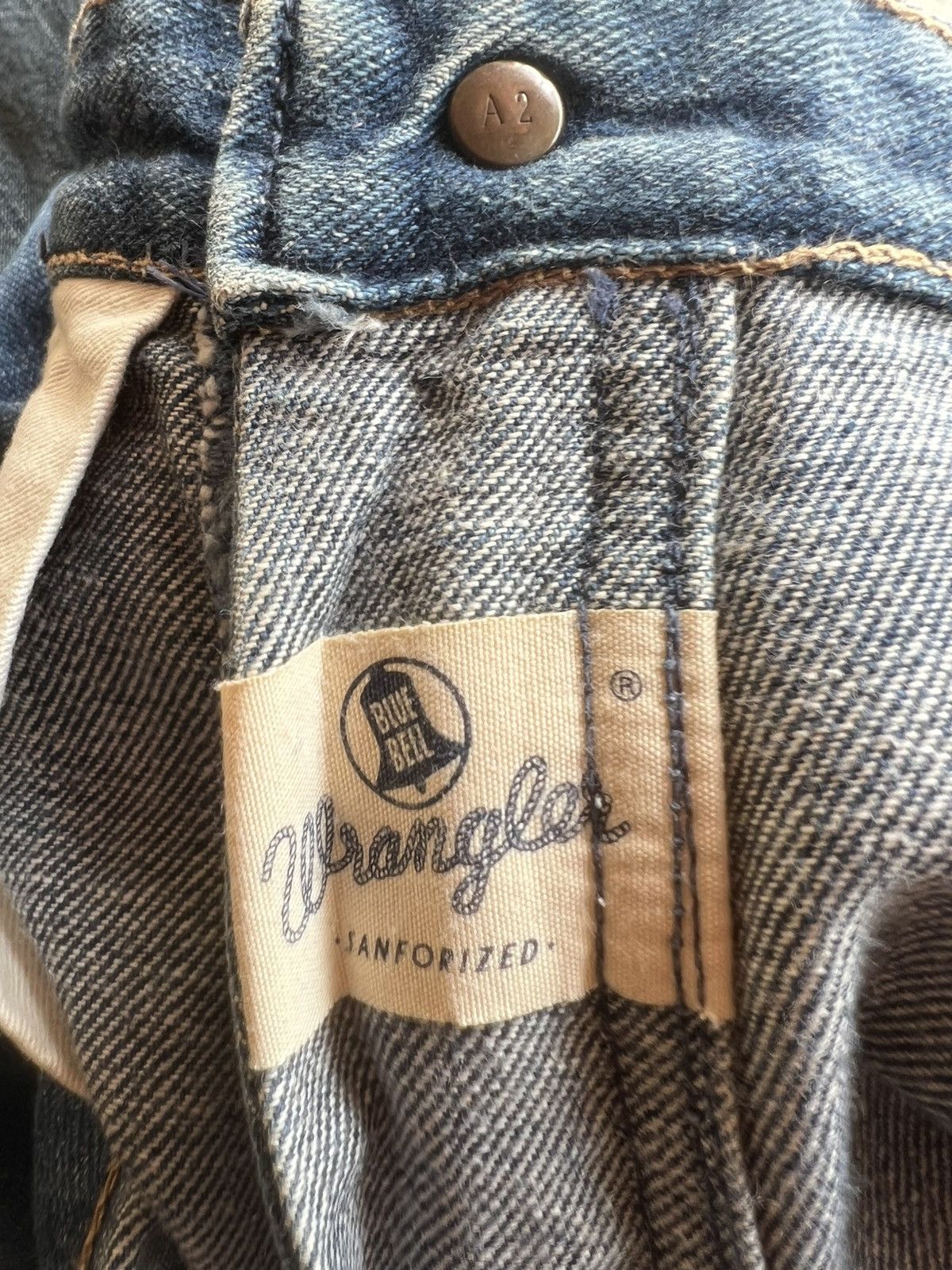 Wrangler Vintage 90s Wrangler Blue Bell Faded Denim Selvedge Jeans Size US 30 / EU 46 - 21 Thumbnail