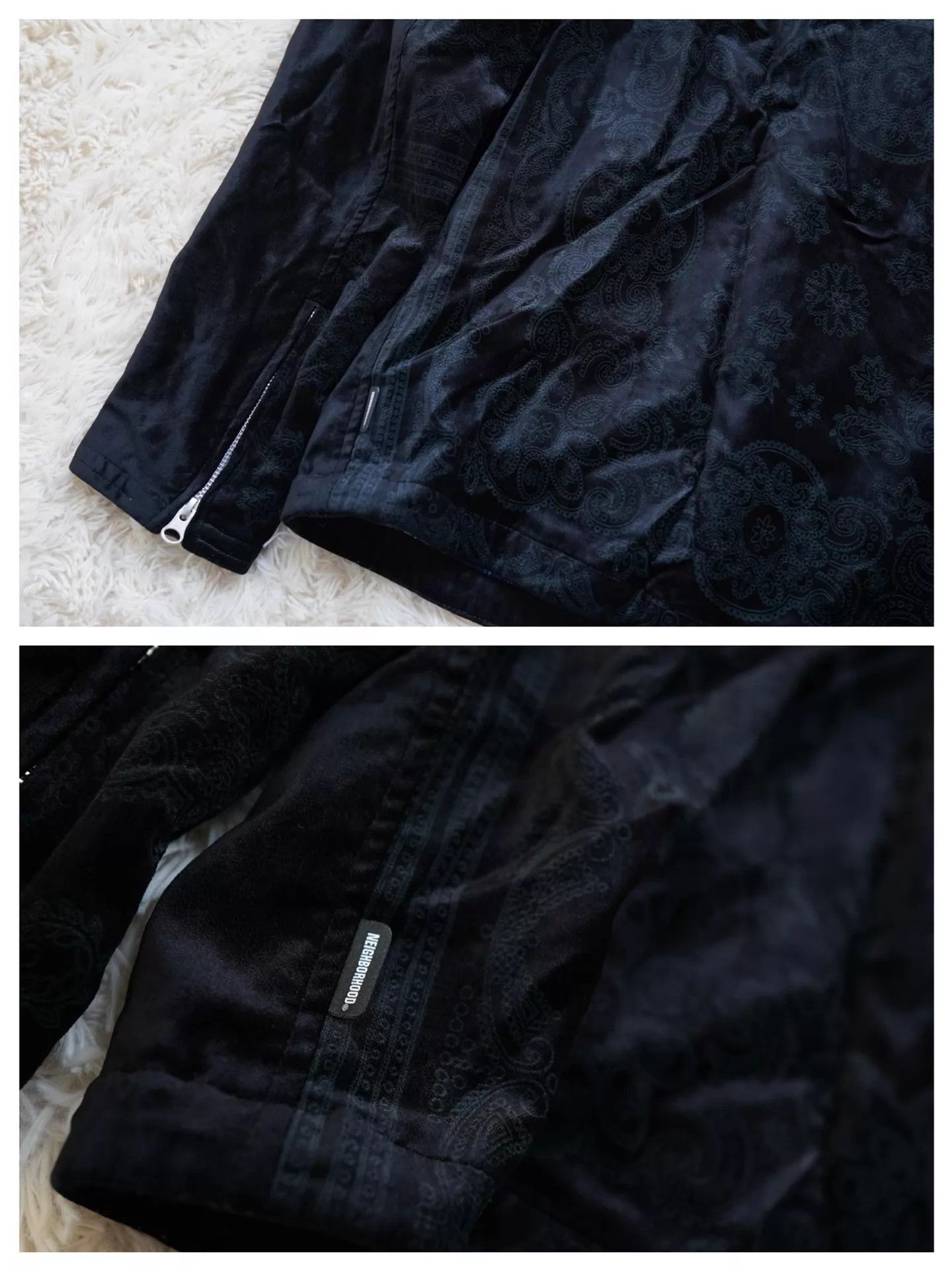 Neighborhood NEIGHBORHOOD CR-JKT 21SS Riders Cashew Velvet Jacket M Size US M / EU 48-50 / 2 - 6 Thumbnail