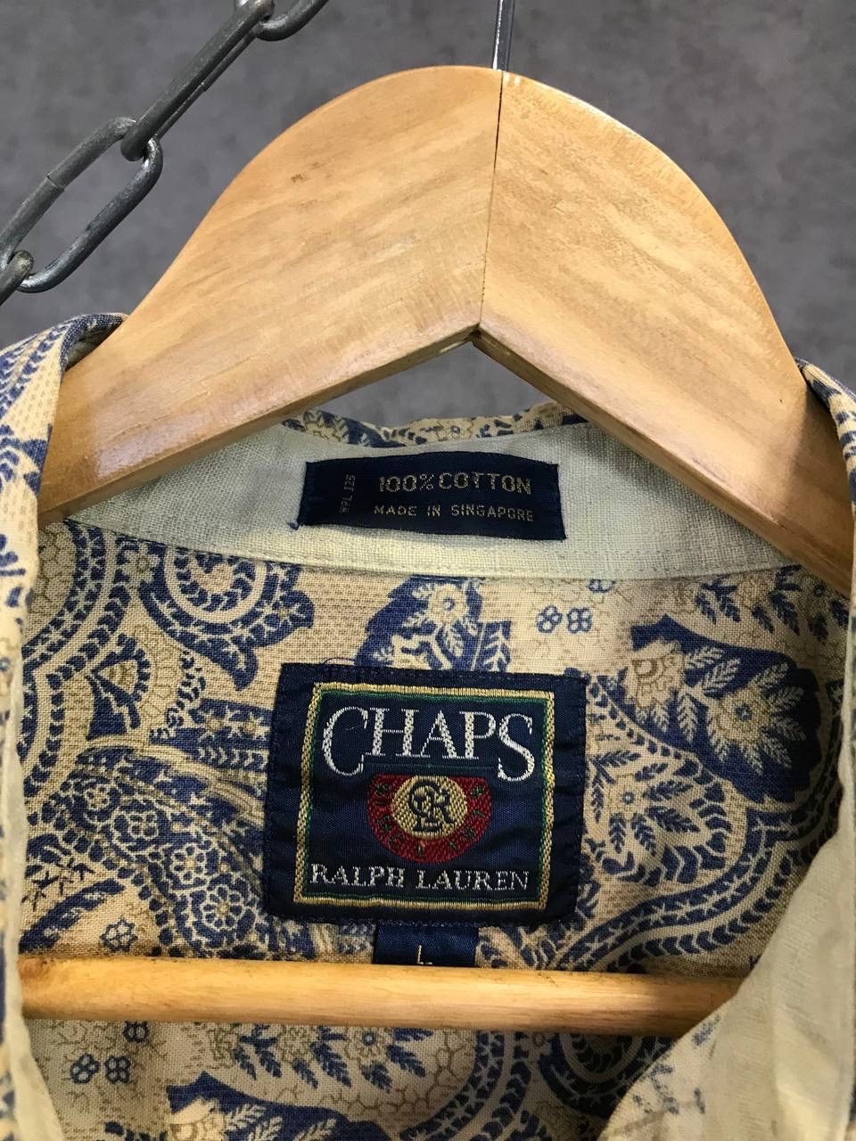 Chaps Ralph Lauren Chaps Ralph Lauren vintage art crazy shirt Size US L / EU 52-54 / 3 - 4 Thumbnail