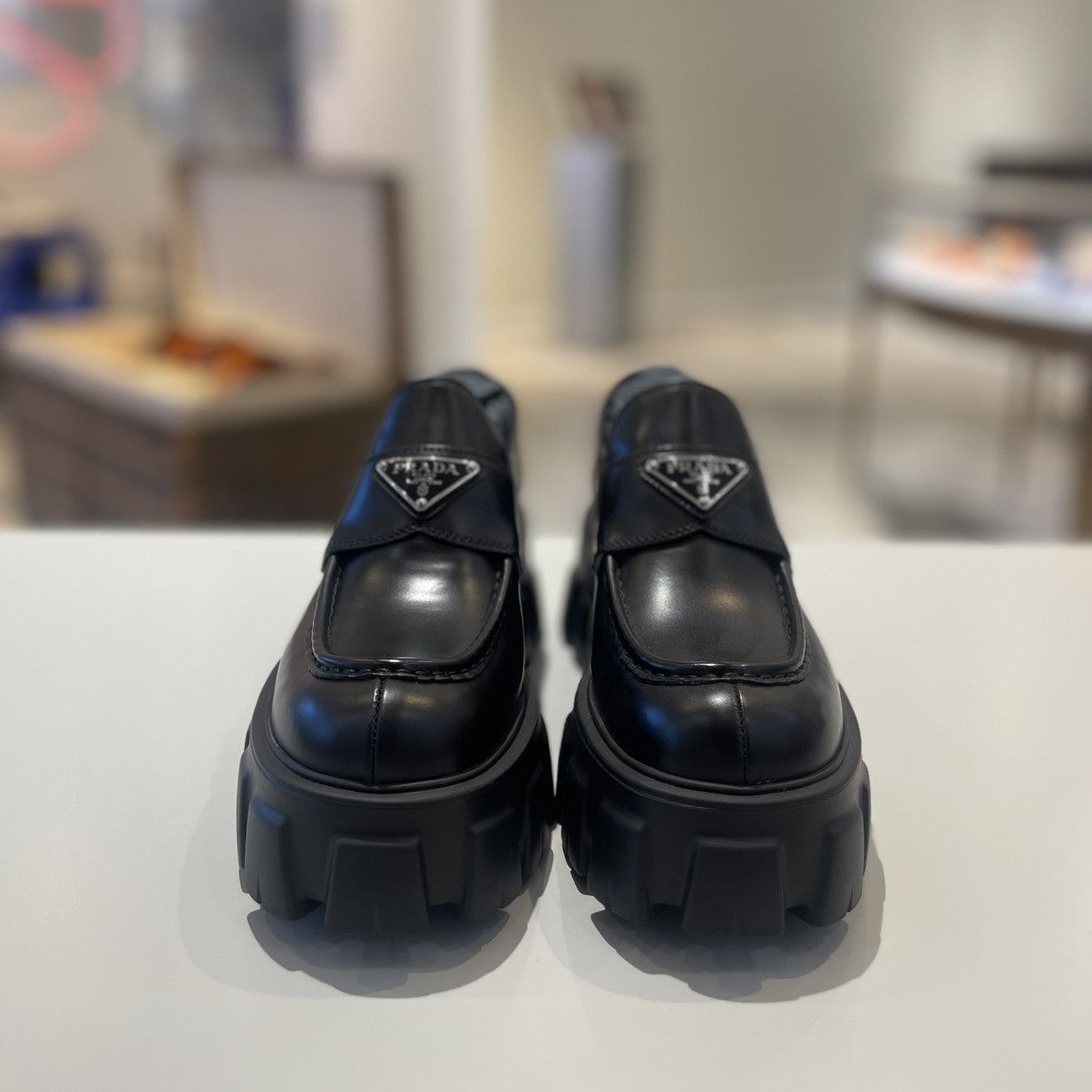 Prada Prada Monolith 55mm Loafer Size US 6.5 / IT 36.5 - 2 Thumbnail