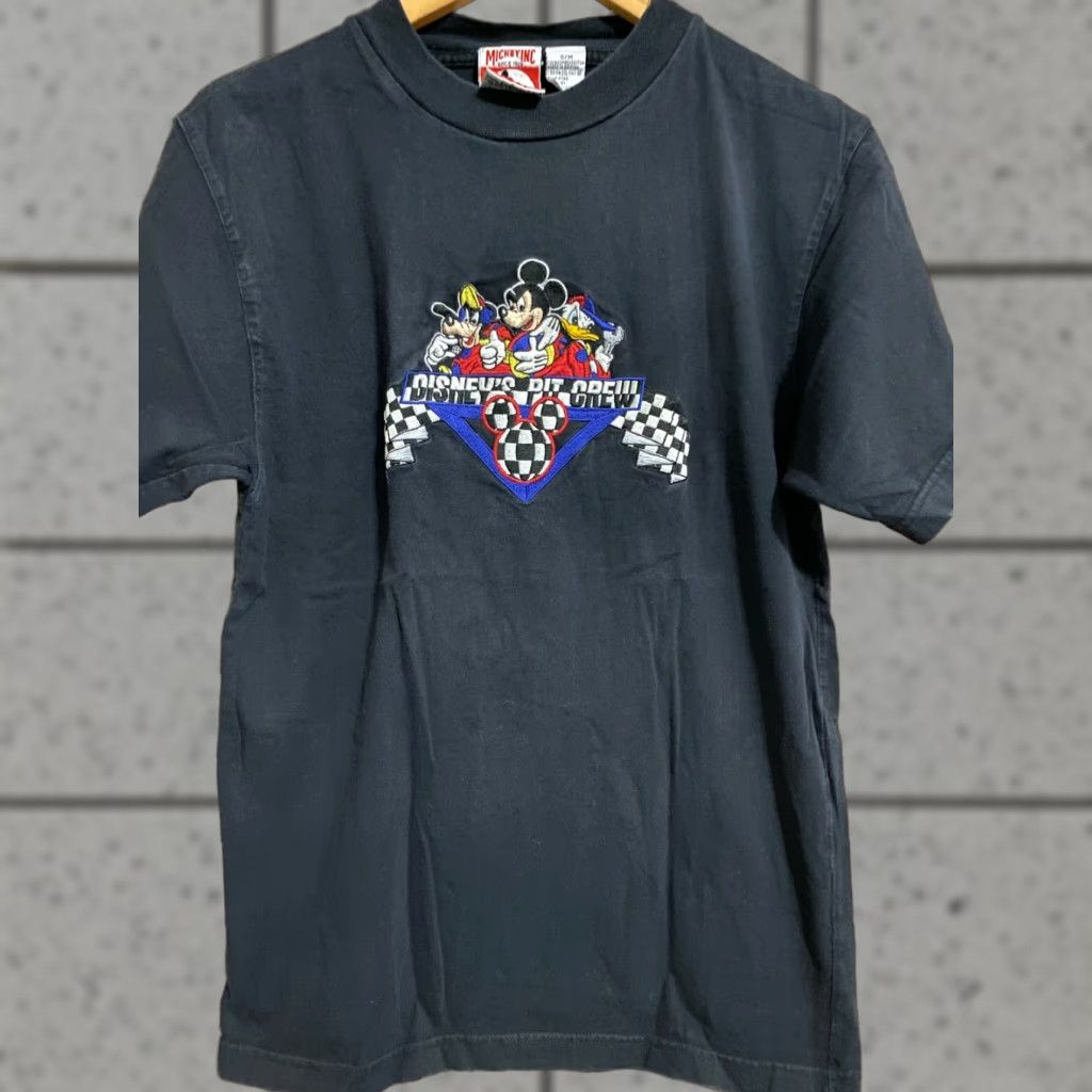 Disney VINTAGE Disney Pit Crew Embroidered Black Shirt S/M Mens T Shirt graphic tee Size US S / EU 44-46 / 1 - 1 Thumbnail