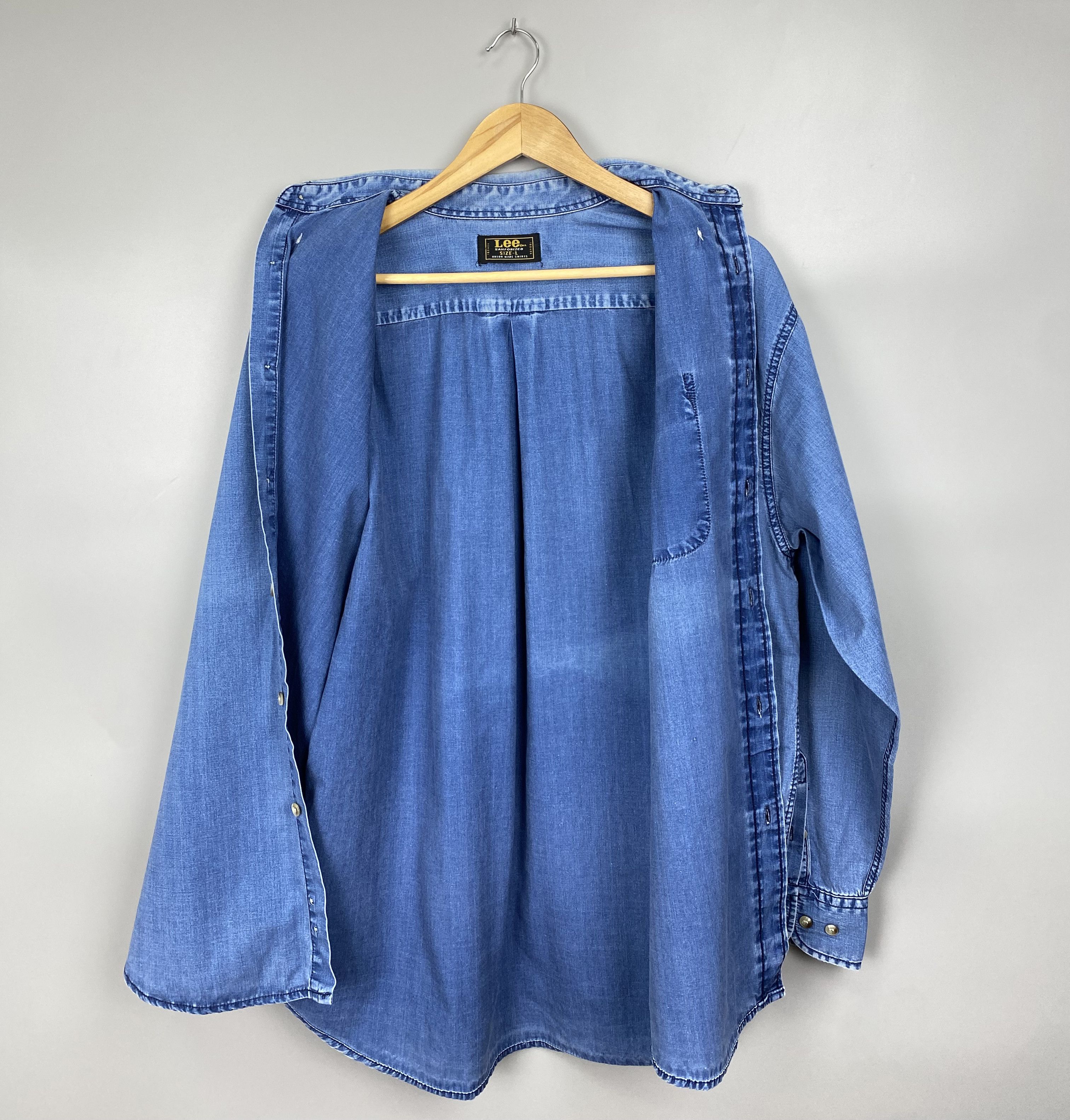 Lee Vintage LEE Union Made Denim Shirt Size US L / EU 52-54 / 3 - 5 Thumbnail
