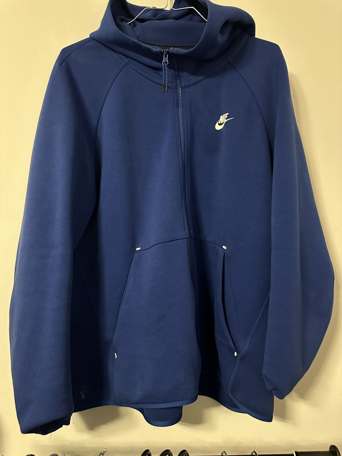nike tech knit blue