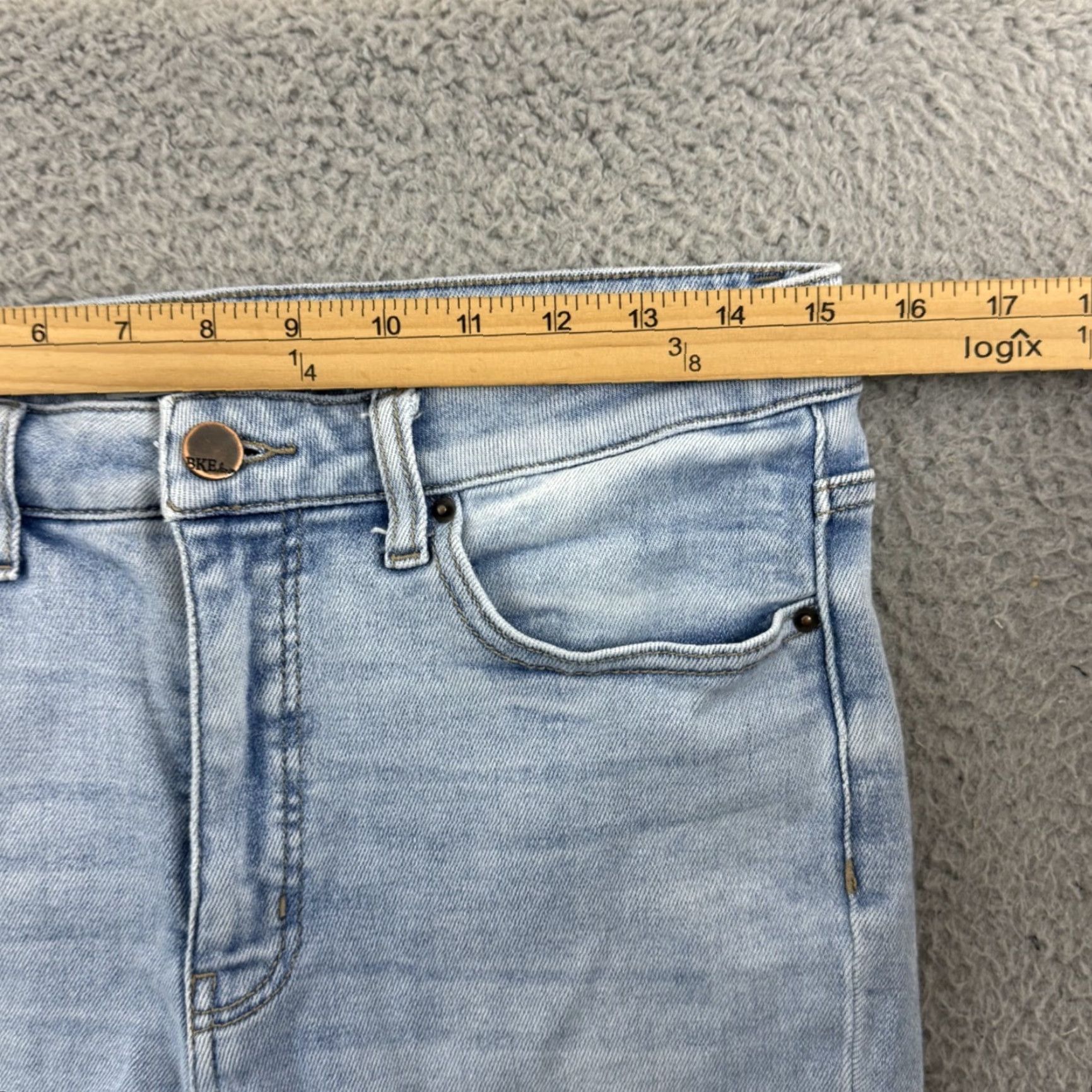 Vintage BKE Buckle Jeans Womens 28x30 High Rise Classic Skinny Denim Zip Stretch Blue 5-Pocket Size 28" / US 6 / IT 42 - 7 Thumbnail