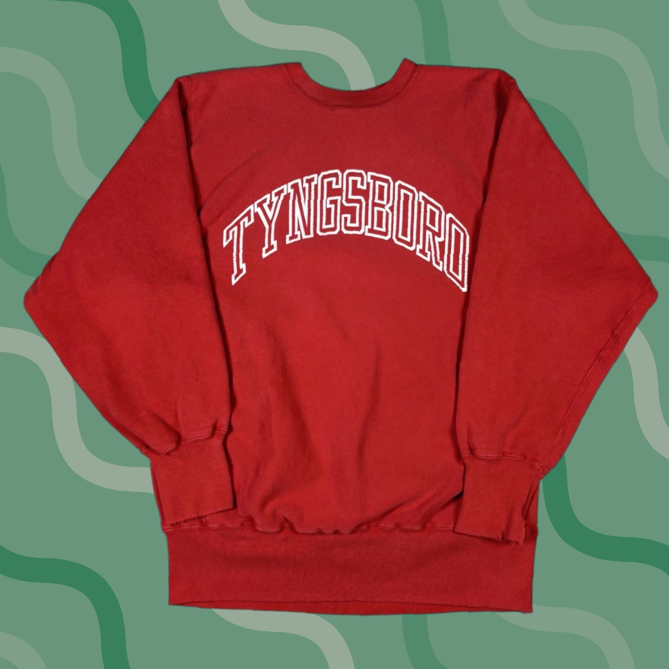 Champion VINTAGE Champion Reverse Weave Sweatshirt Red Pullover L Men 90s USA Size US L / EU 52-54 / 3 - 1 Thumbnail