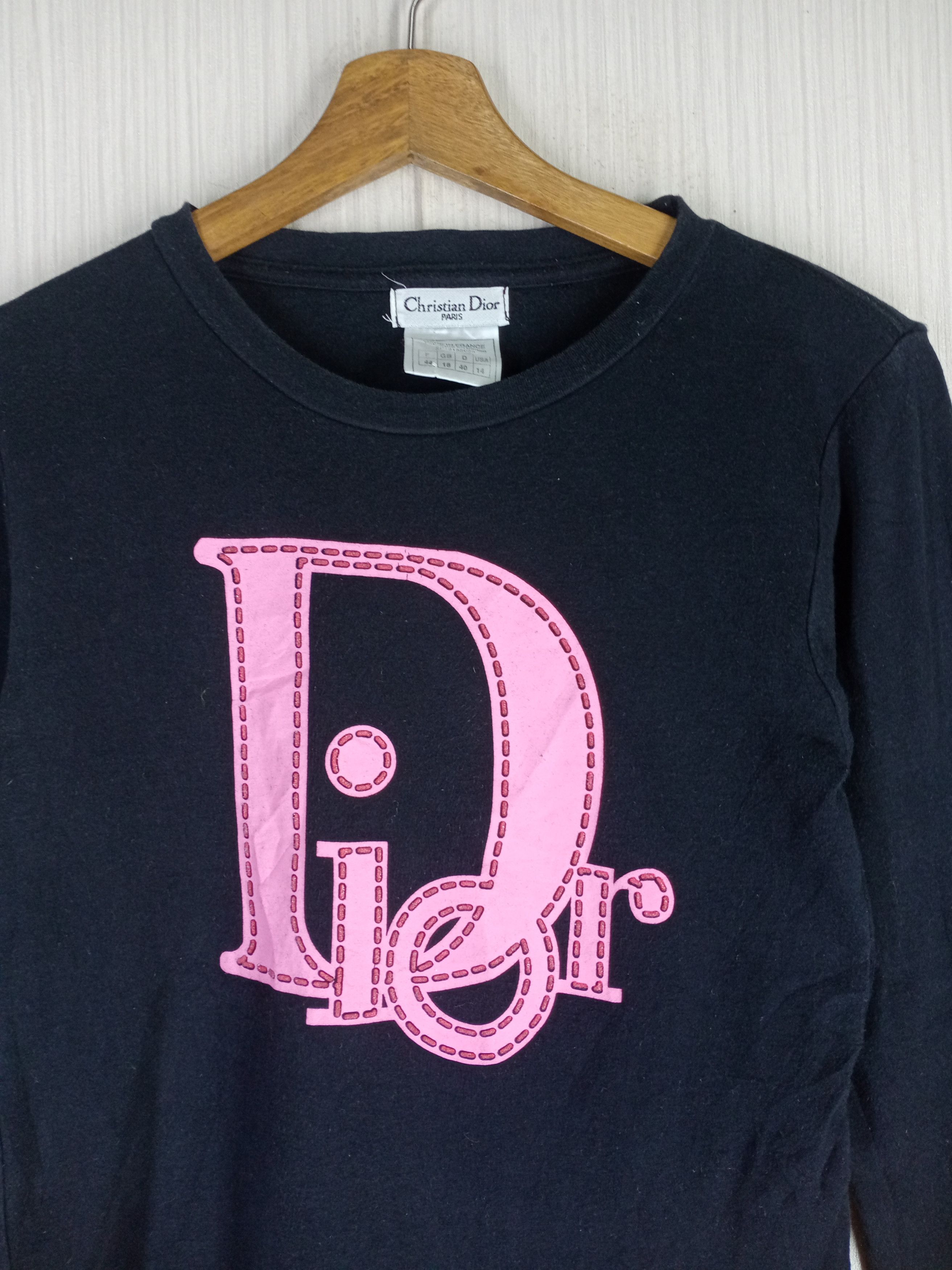 Christian Dior Monsieur Rare Vintage Christian Dior Long Sleeve Tshirt Size S / US 4 / IT 40 - 2 Thumbnail
