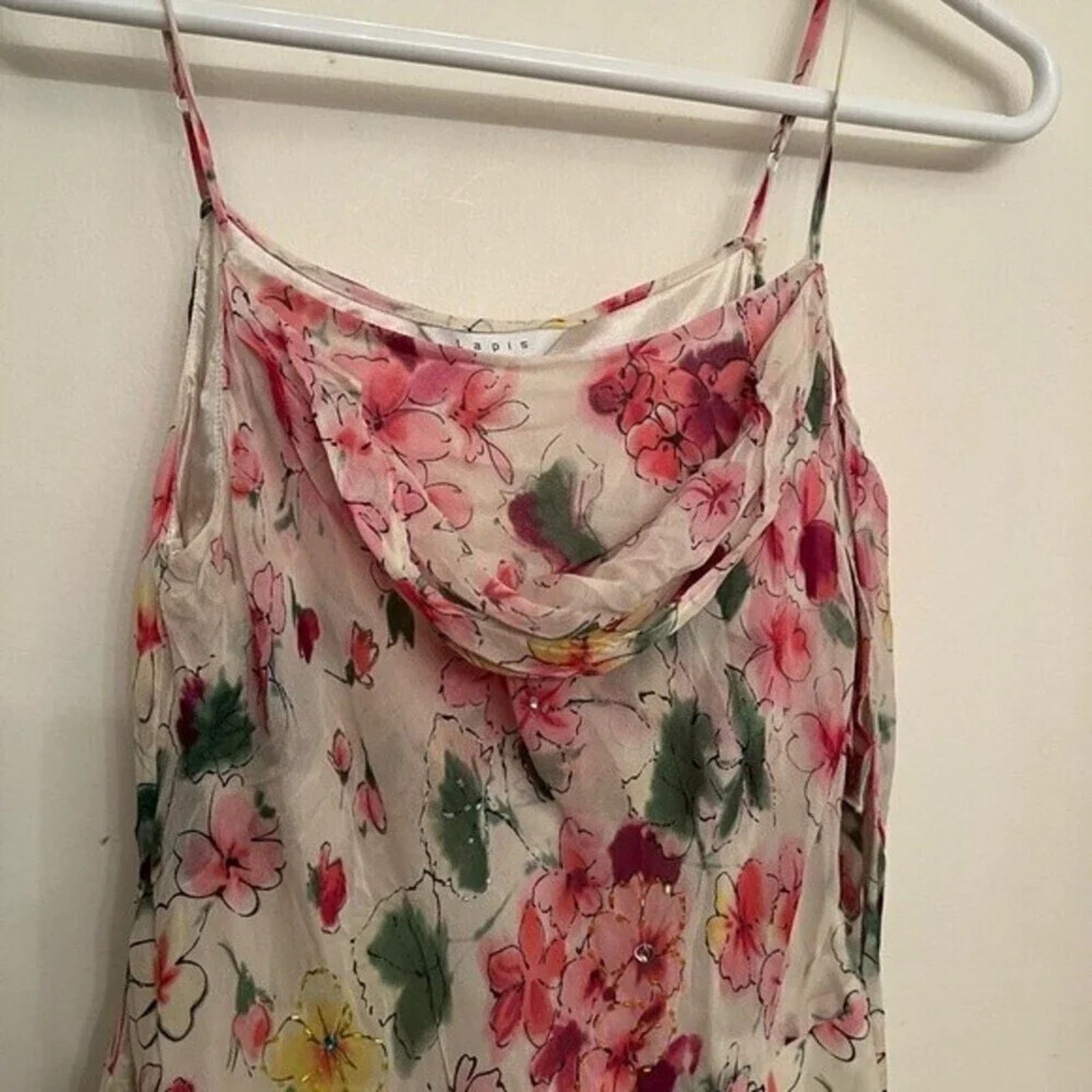 Anthropologie Lapis dress by Anthropology, size M100% silk floral print Size M / US 6-8 / IT 42-44 - 5 Thumbnail