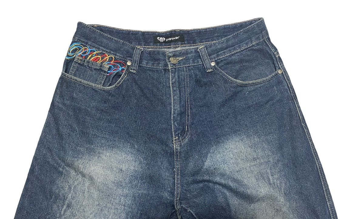Marc Buchanan Pelle Pelle Multicolor Embroidered Baggy Jeans Size US 36 / EU 52 - 4 Thumbnail