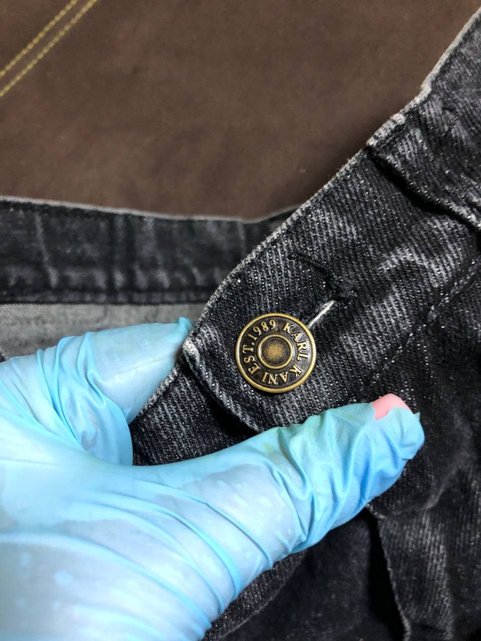 Karl Kani Mens Karl KANI Cargo Denim Jeans Embroidered Logo Size US 30 / EU 46 - 5 Thumbnail
