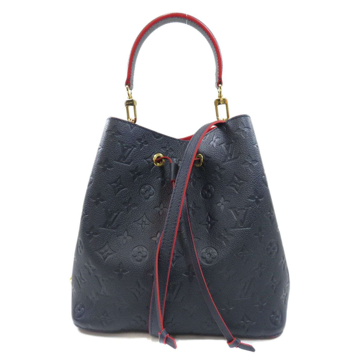 image of Louis Vuitton Neonoe Marine Rouge Empreinte Handbag in Blue, Women's