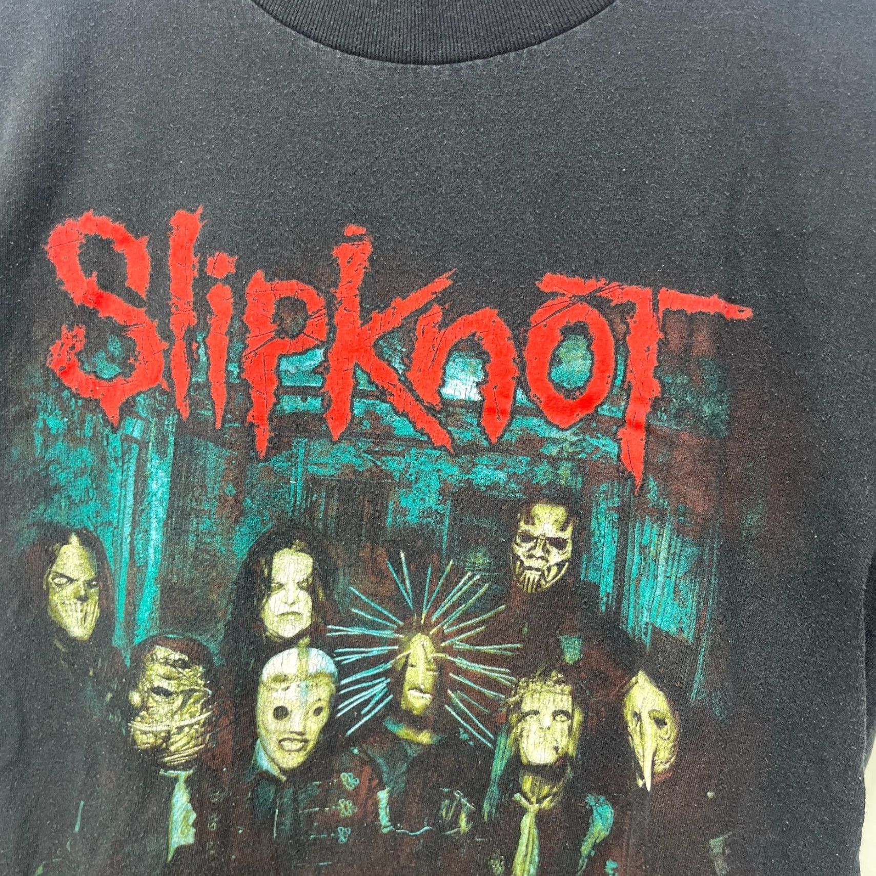 VINTAGE Slipknot T-Shirt M Black Mens