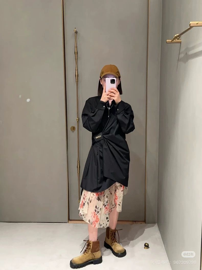 Loewe LOEWE Black irregular hem blouse dress Size XS / US 0-2 / IT 36-38 - 9 Thumbnail