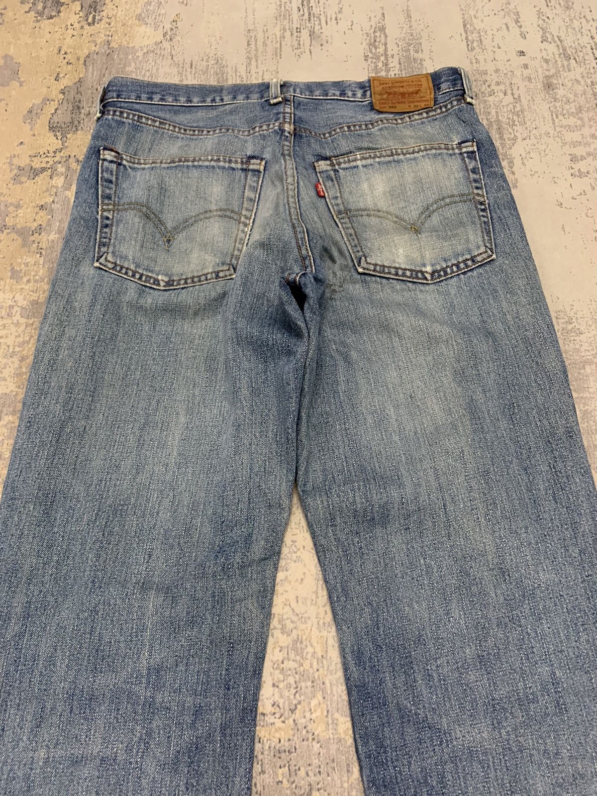 Levi's Vintage Levi’s 502 Straight Leg Distressed Jeans Faded Blue Size US 32 / EU 48 - 14 Thumbnail