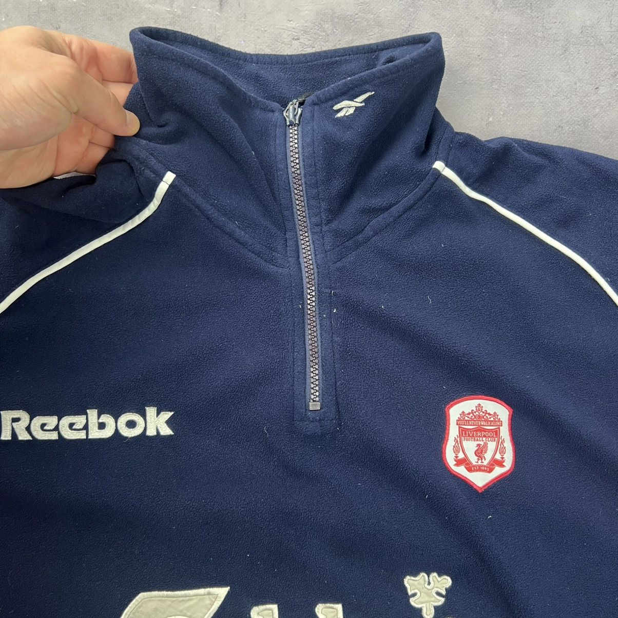 Reebok Rare! Liverpool Reebok Fleece Jacket Hoodie Vintage 90s Size US M / EU 48-50 / 2 - 9 Thumbnail