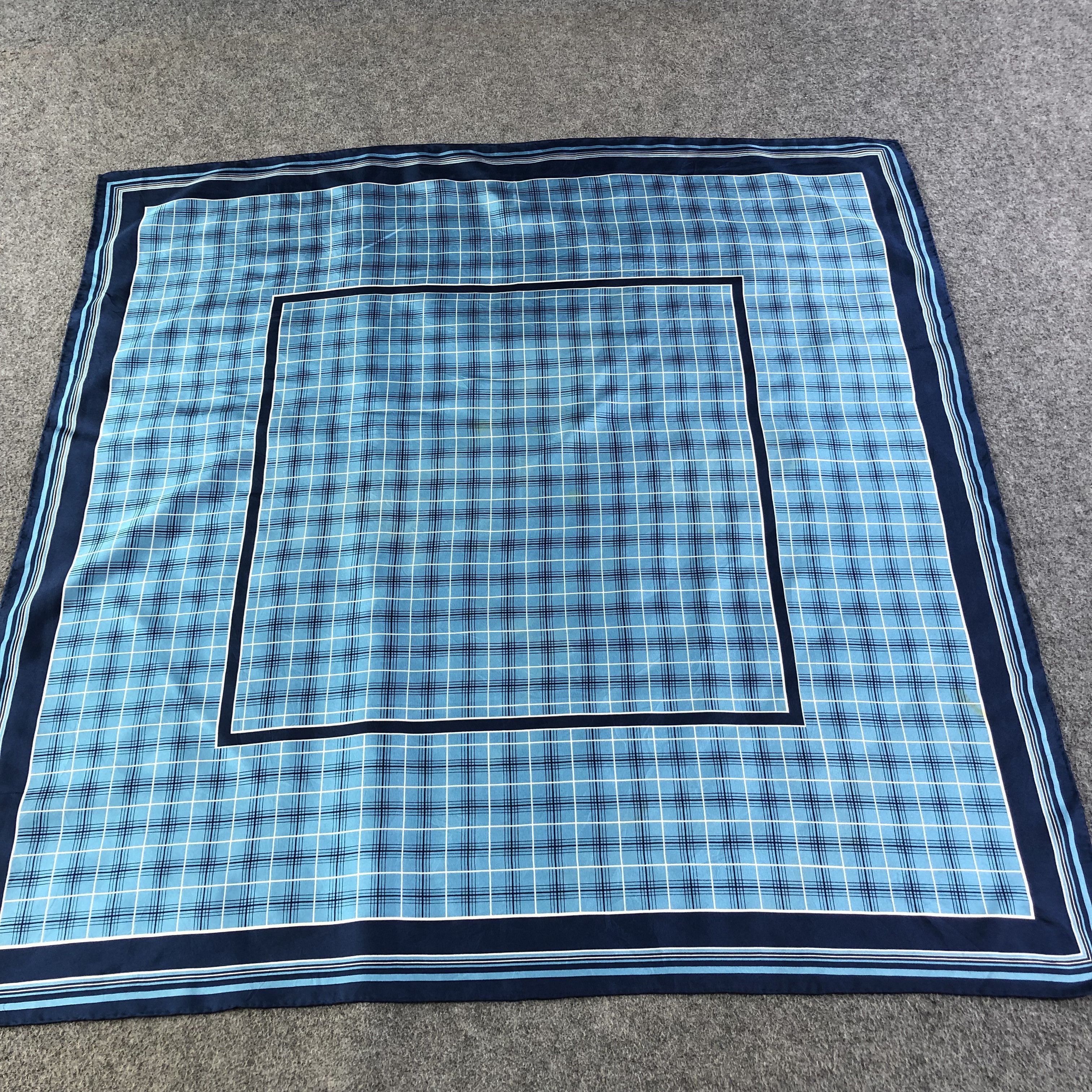 Japanese Brand Luxury Hand Rolled Tartan Silk Scarf M764 Size ONE SIZE - 1 Thumbnail