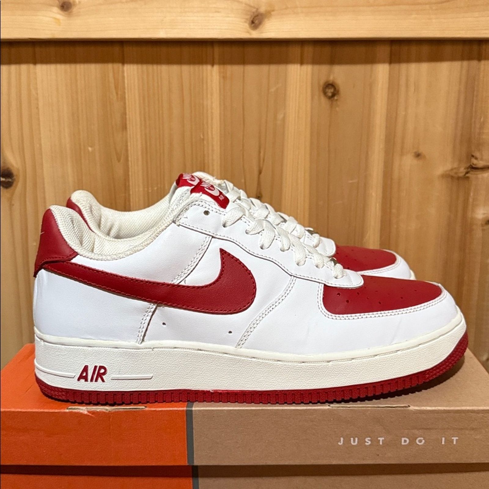 Nike 2003 Nike Air Force 1 'White Varsity Red' Size US 10.5 / EU 43-44 - 3 Thumbnail