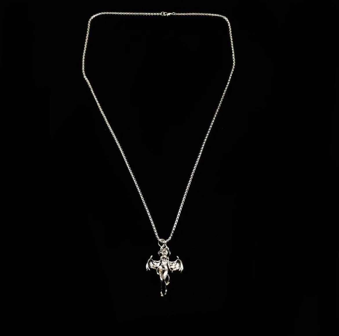 Jewelry Demon Girl Necklace Punk Chain Size ONE SIZE - 4 Thumbnail