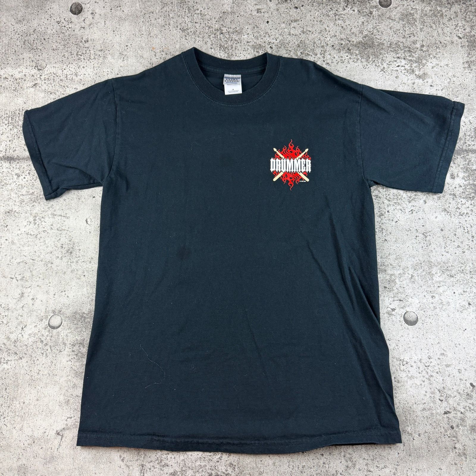 Gildan Y2K Tribal Flames Drummer Shirt Size Medium Size US M / EU 48-50 / 2 - 2 Thumbnail