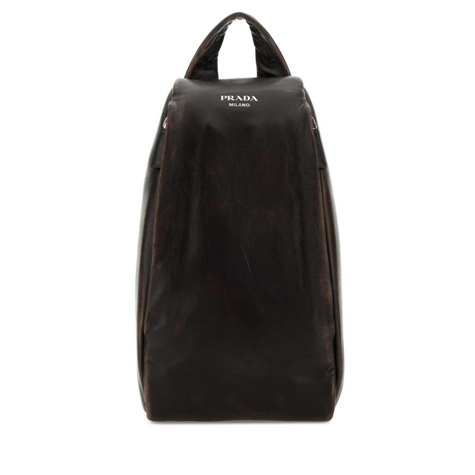 Prada PRADA Dark Brown Leather Backpack New And Authentic Size ONE SIZE - 5 Thumbnail