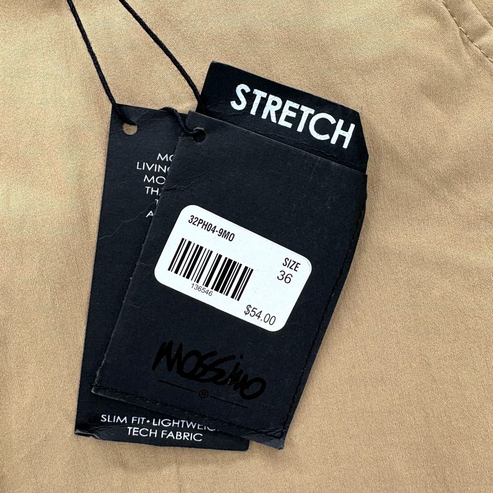 Mossimo Mossimo Jogger Pants Mens 36 Beige Slim Fit Inseam 29 Moisture Wicking NWT Tech Size US 36 / EU 52 - 4 Thumbnail