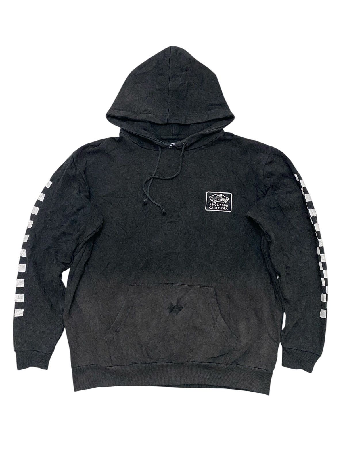 Other Vans “Off The Wall” Black Faded Hoodie Size US XL / EU 56 / 4 - 1 Thumbnail