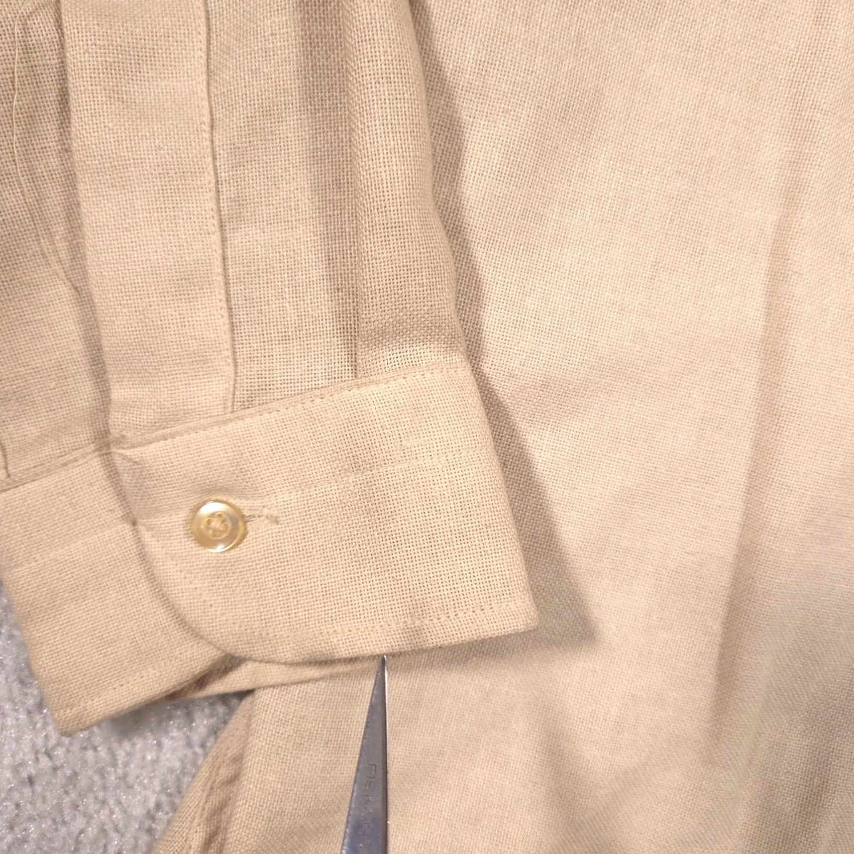 Vintage VINTAGE Norris Casuals Shirt Mens M Beige Long Sleeve Ivy Patch Pocket Button-Up Slim Size US M / EU 48-50 / 2 - 5 Thumbnail