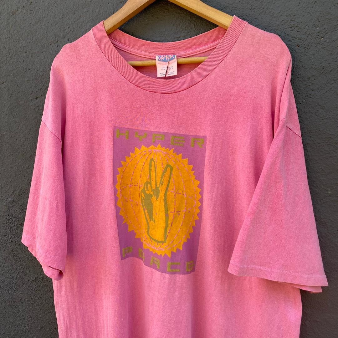 Other Thrashed Faded Vintage 90s Generra Hyper Peace Tee Size US L / EU 52-54 / 3 - 2 Thumbnail