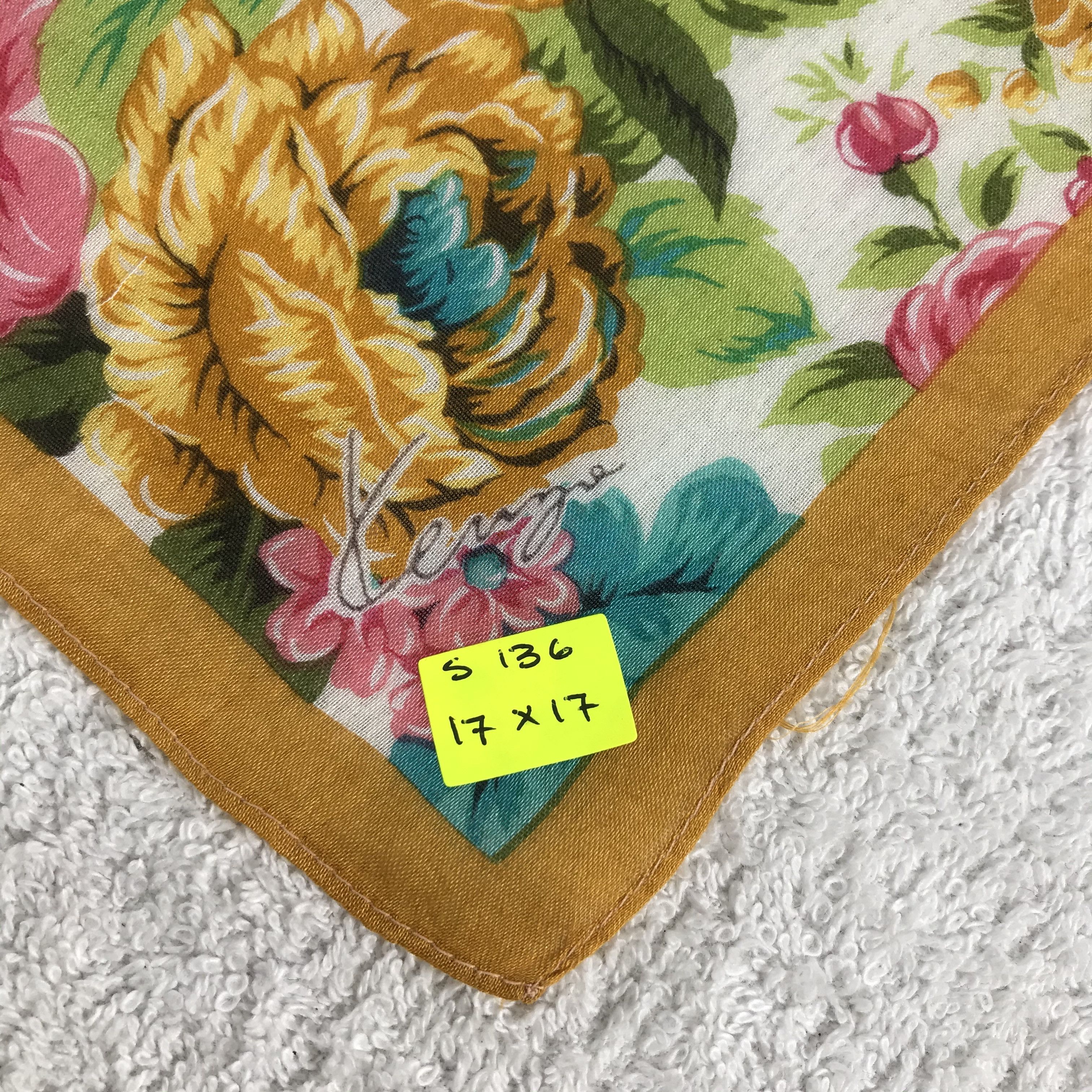 Kenzo × Vintage Kenzo Bandana / Handkerchief / Neckerchief - S136 Size ONE SIZE - 5 Thumbnail